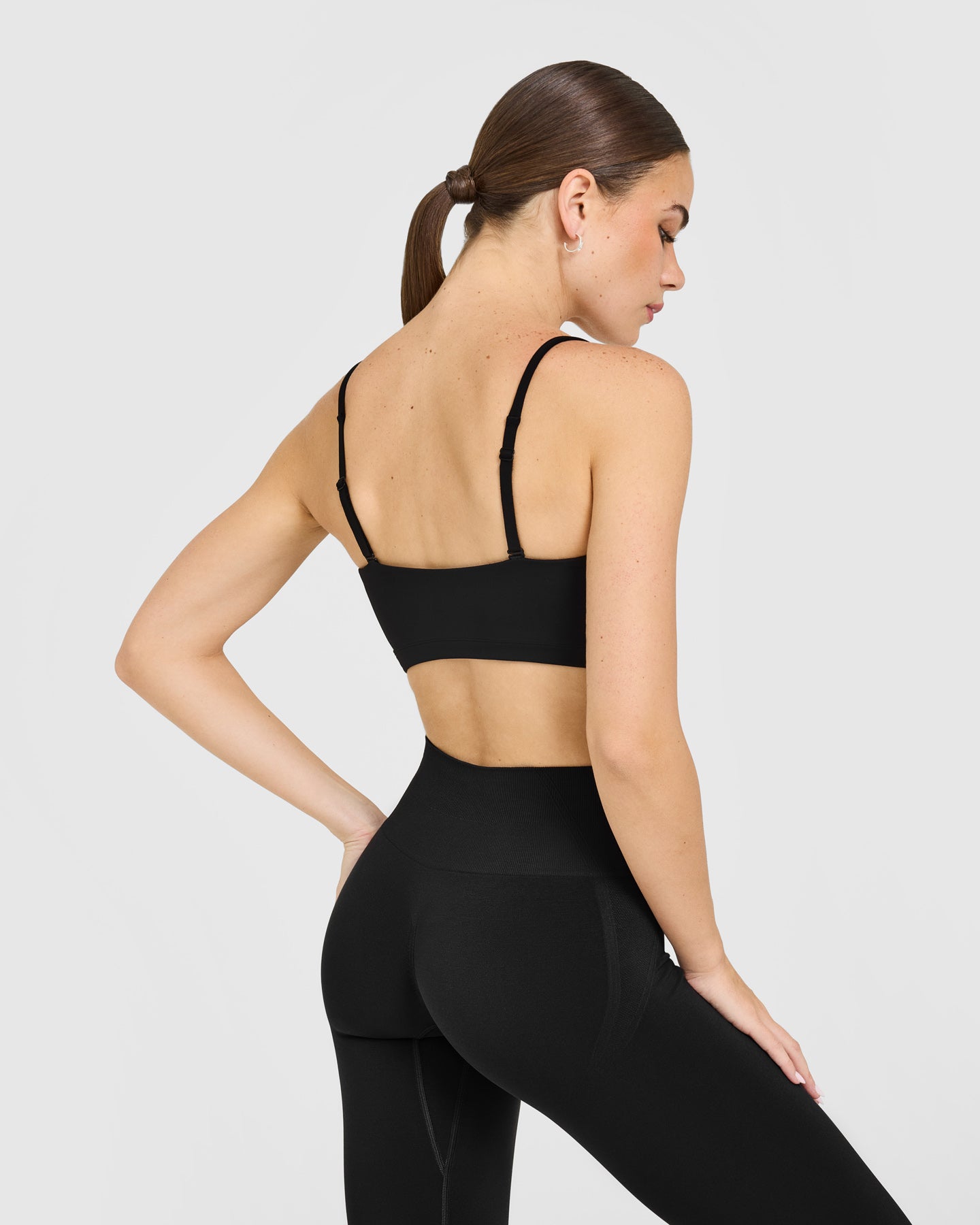 EasyLift Multi Way Bandeau Bralette with White Logo | Black - Image 6