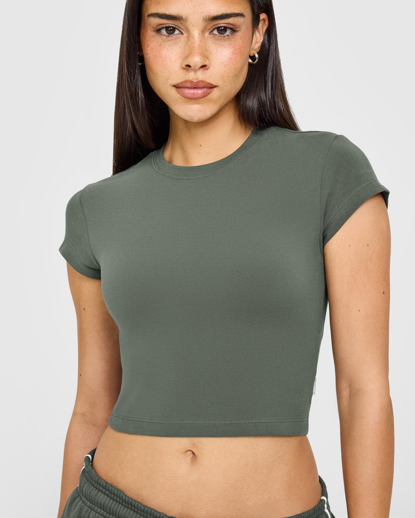 Cotton Baby T-Shirt | Dark Khaki - Image 5
