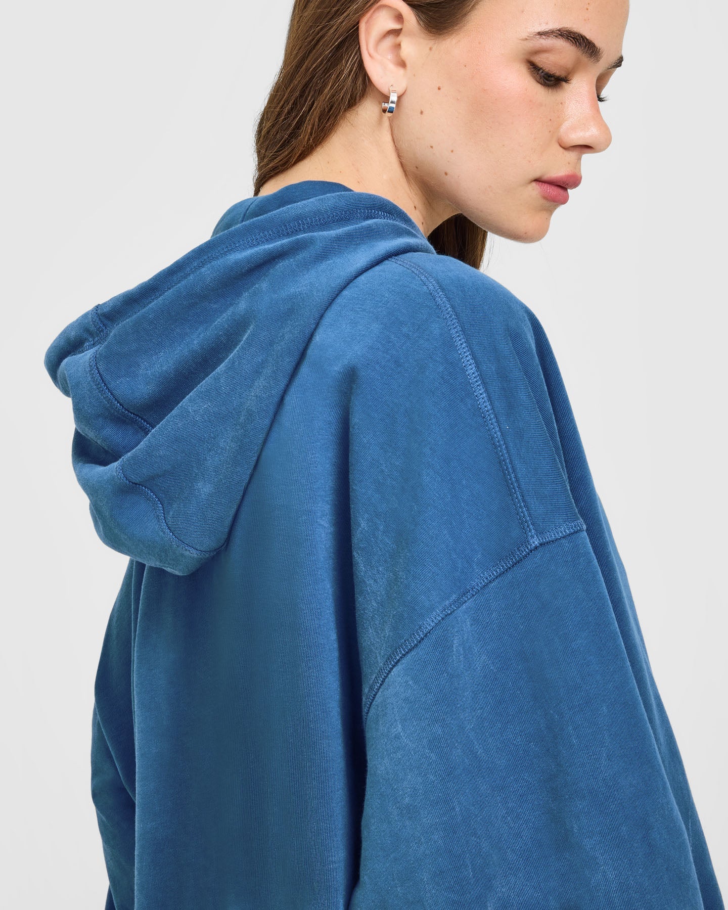 Raw Lounge Oversized Hoodie | Washed Ocean Blue - Image 4