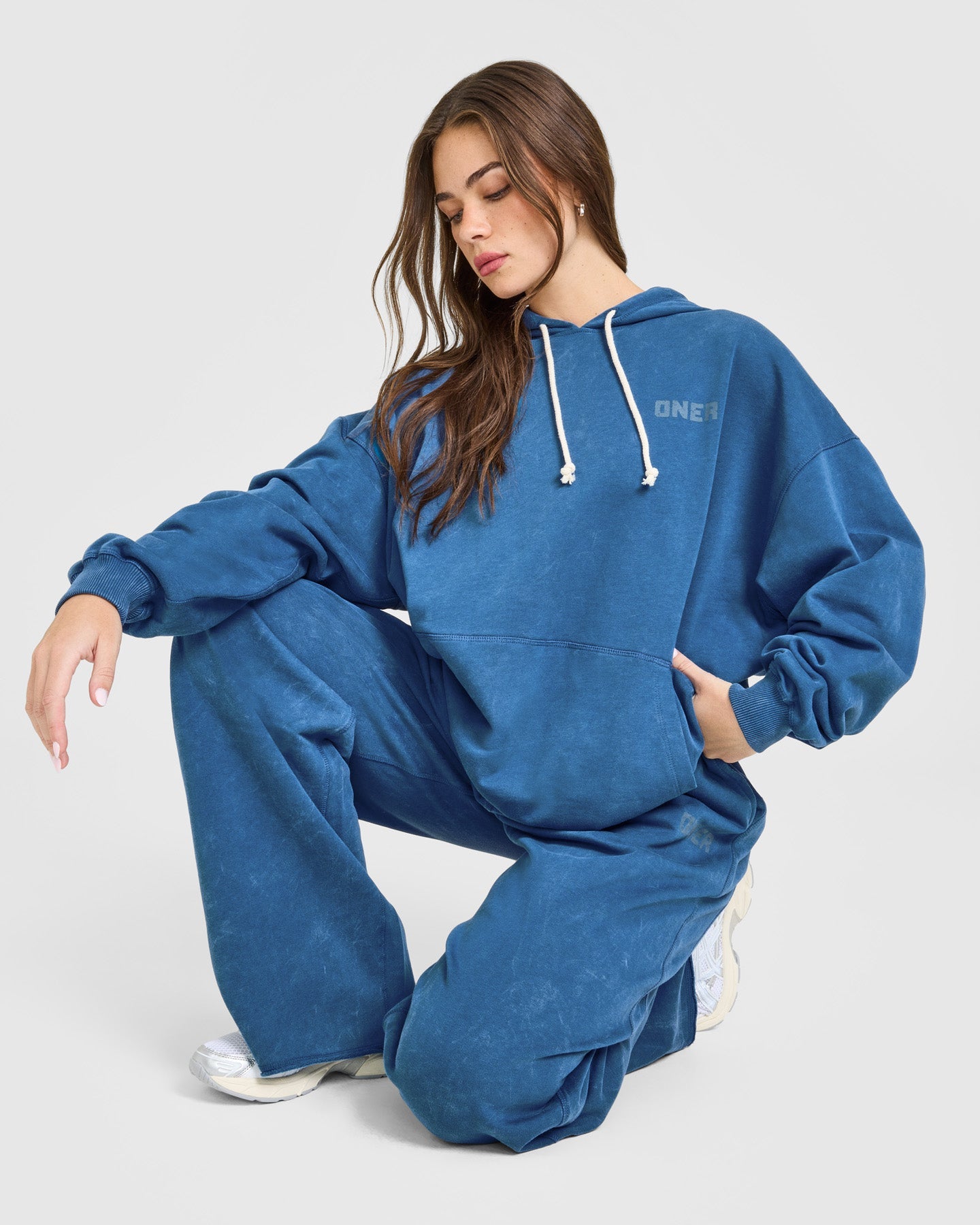 Raw Lounge Oversized Hoodie | Washed Ocean Blue - Image 6