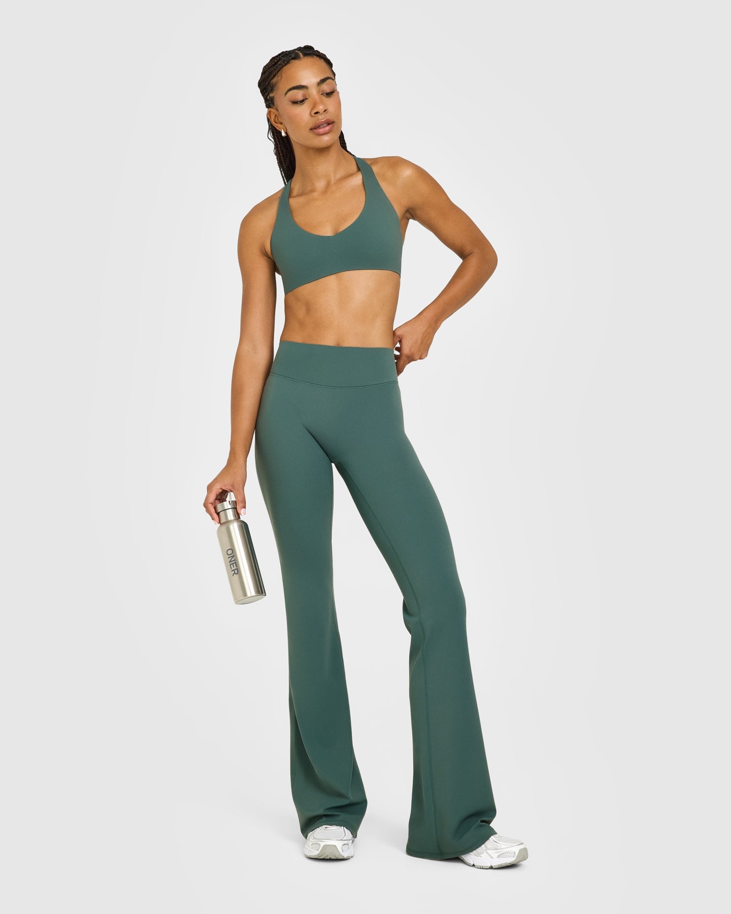 SoftMotion Bralette with White Logo | Iced Green - Image 3