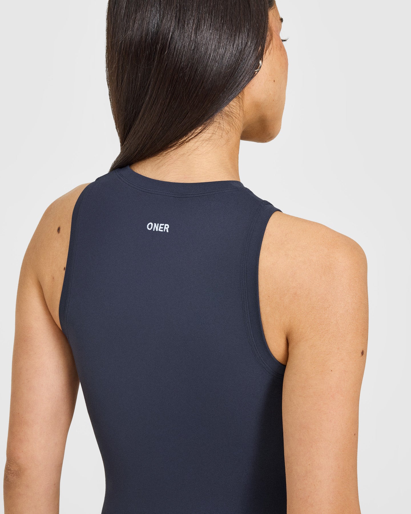 SoftMotion High Neck Mid Vest with White Logo | True Blue - Image 4