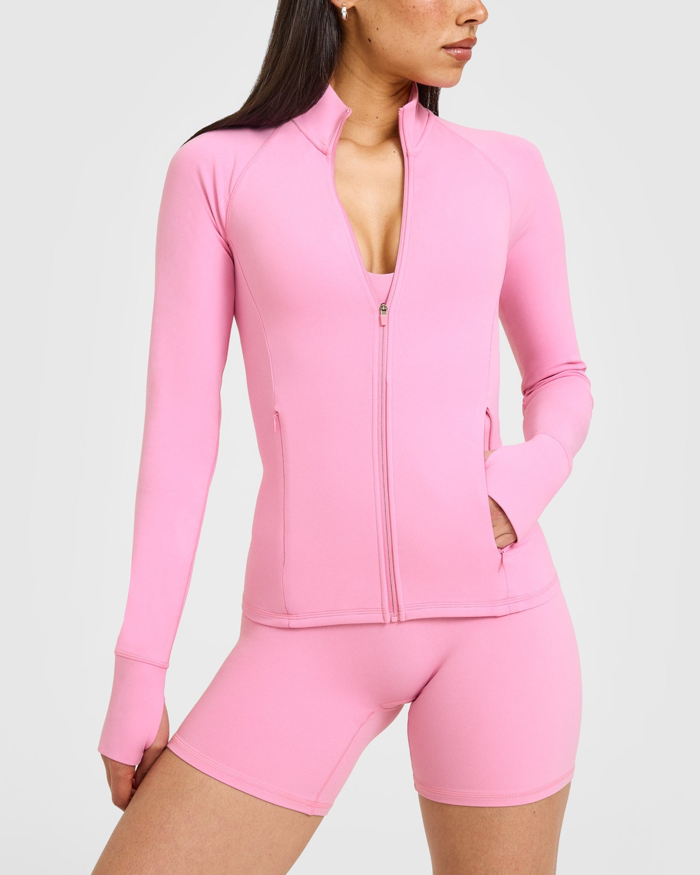 SoftMotion Jacket with White Logo | Rose Pink - Image 6