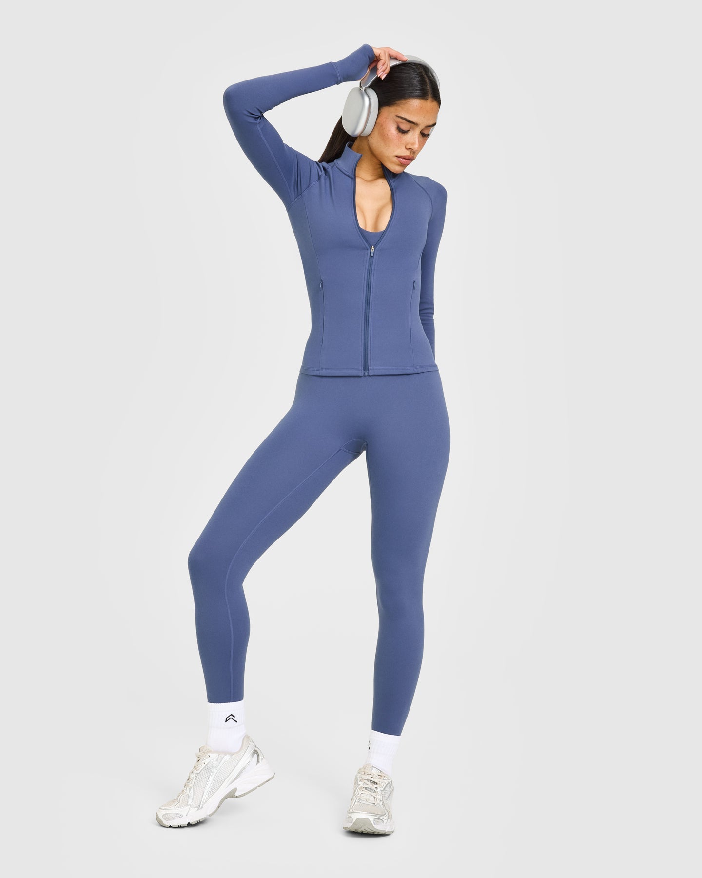 SoftMotion Jacket with White Logo | Slate Blue - Image 3