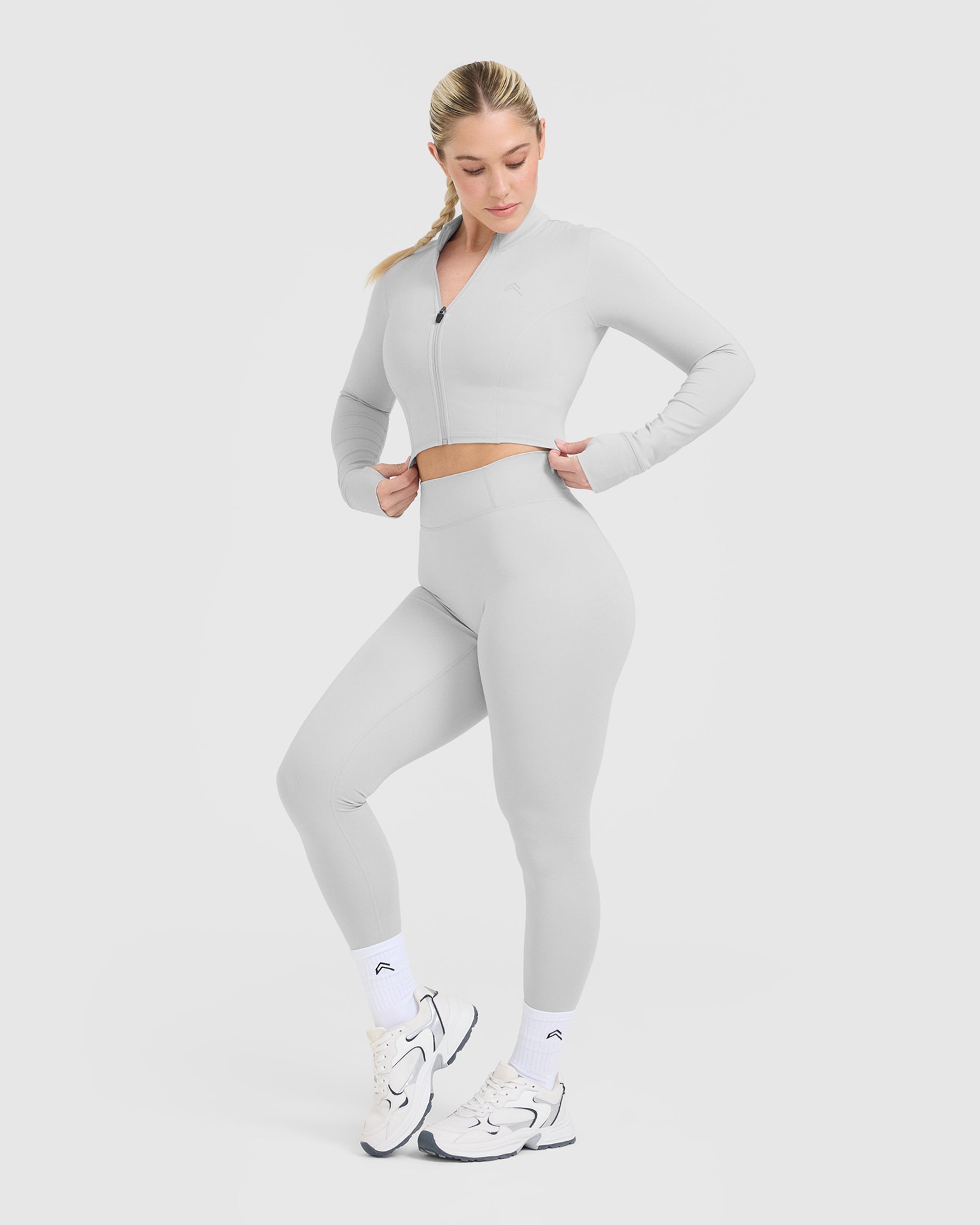 Timeless Crop Jacket | Light Grey - Image 3