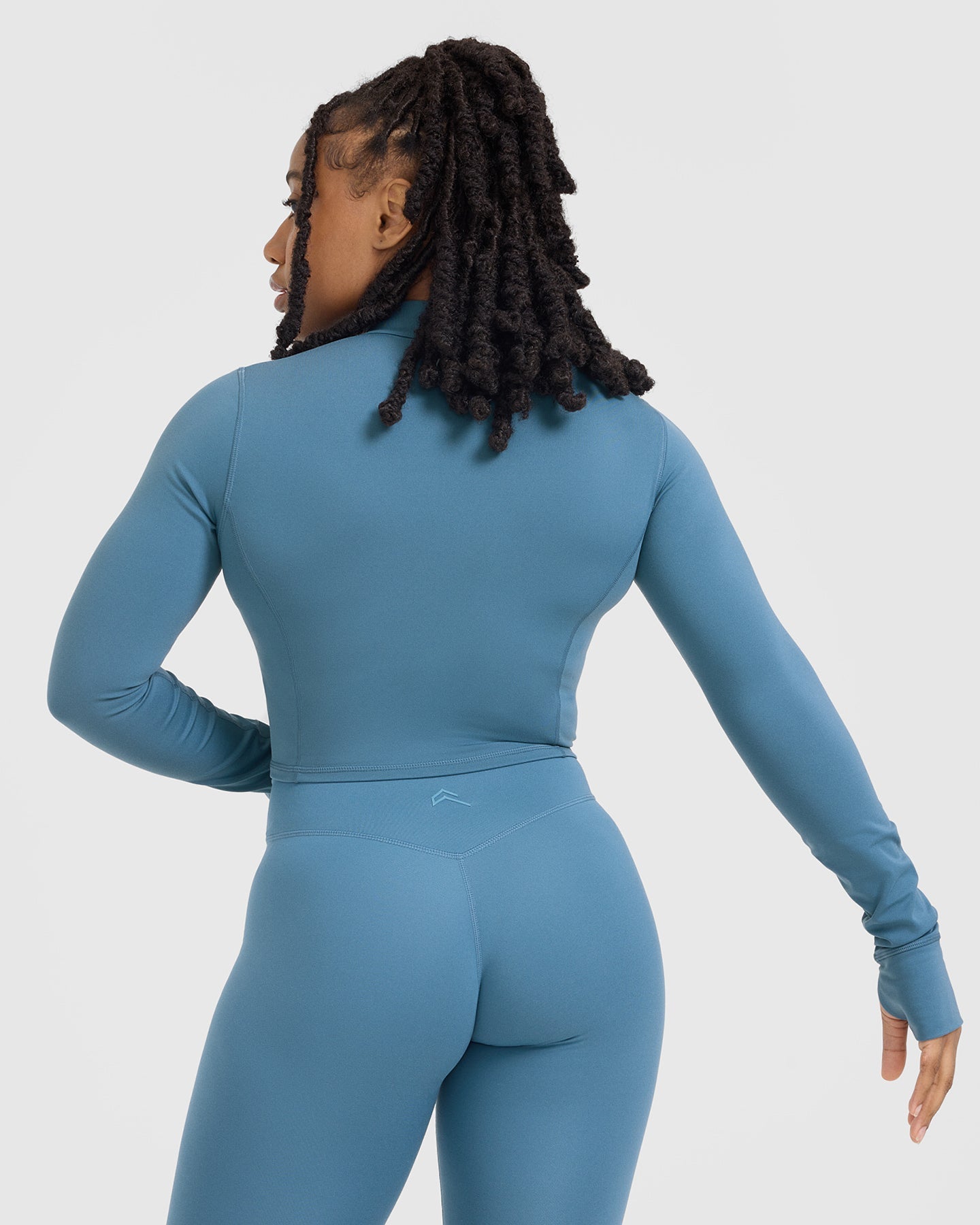 Alternative view of Timeless Crop Jacket | Moonstone Blue