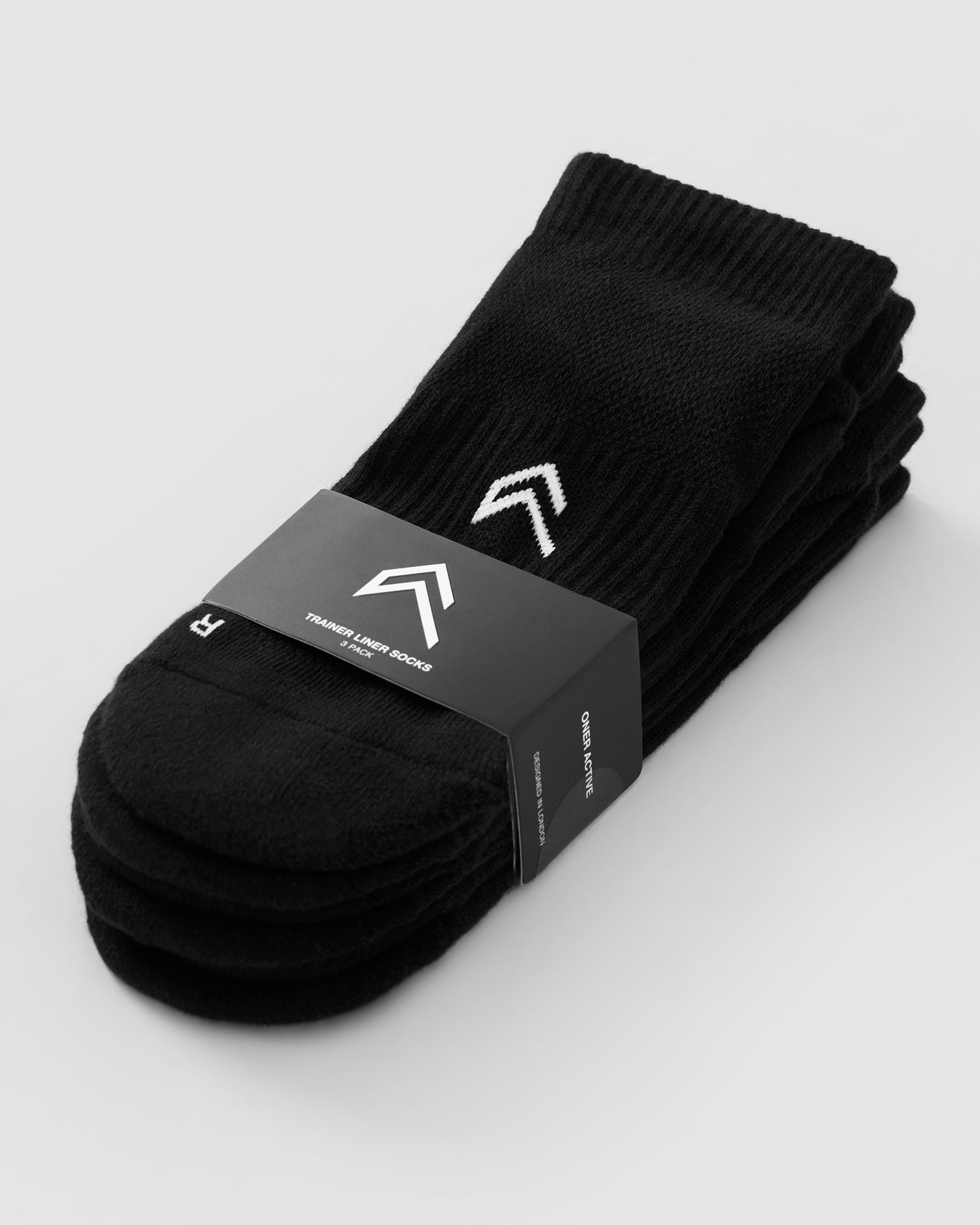 Trainer Liner Socks 3 Pack | Black - Image 4