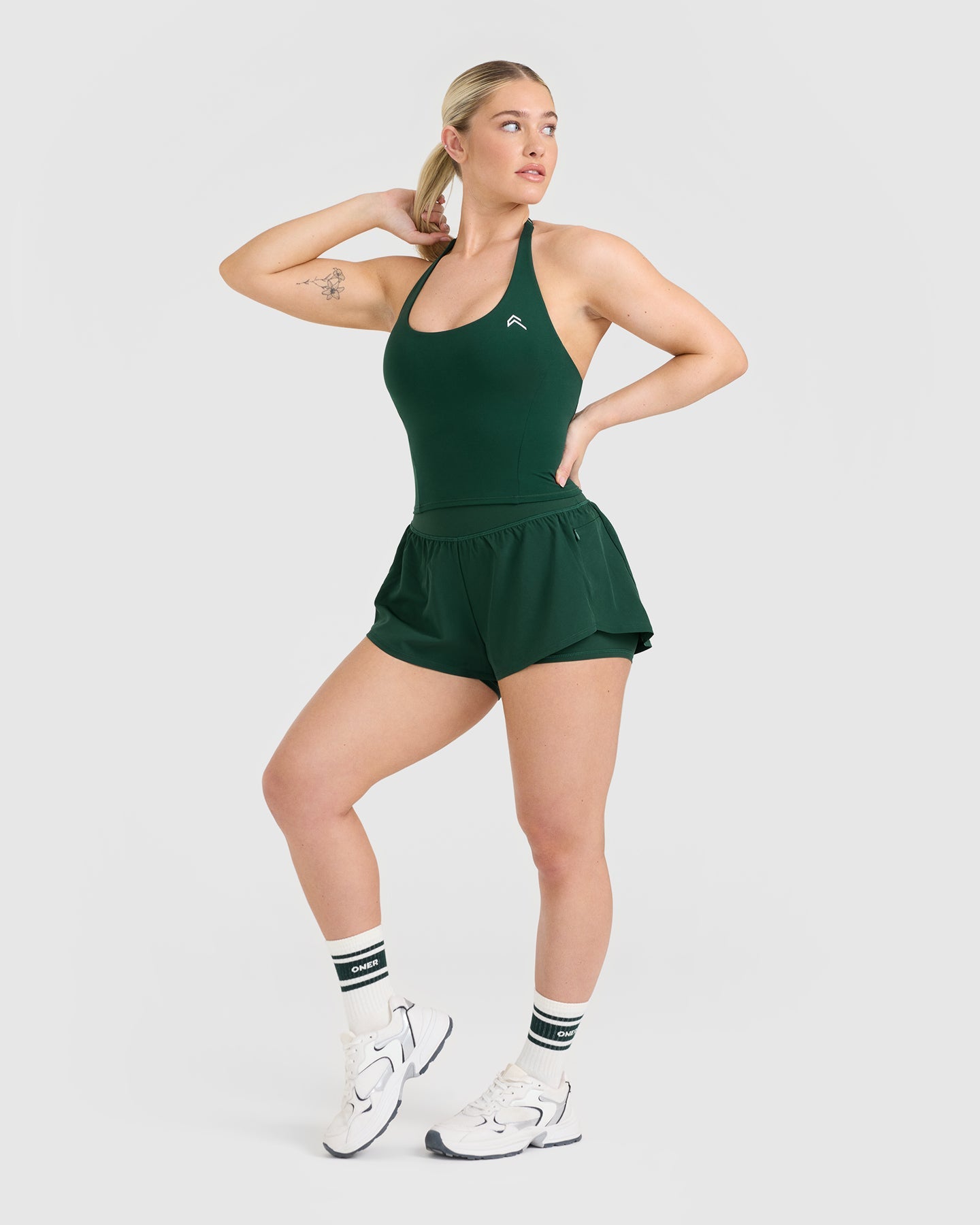 Timeless Halter Neck Mid Vest | Racing Green - Image 3