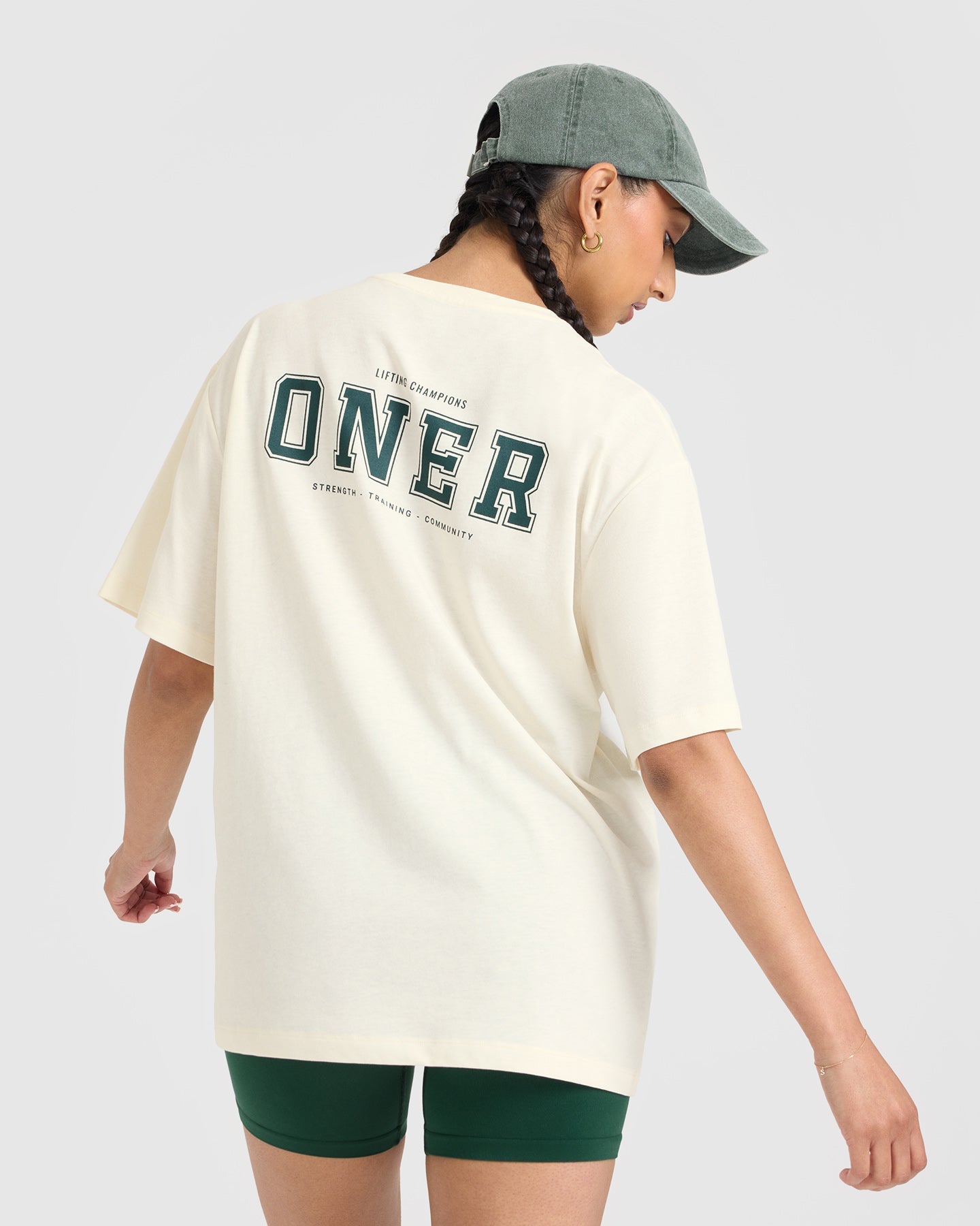 Alternative view of Classic Oversized Lightweight T-Shirt with Printed Logo | Off White