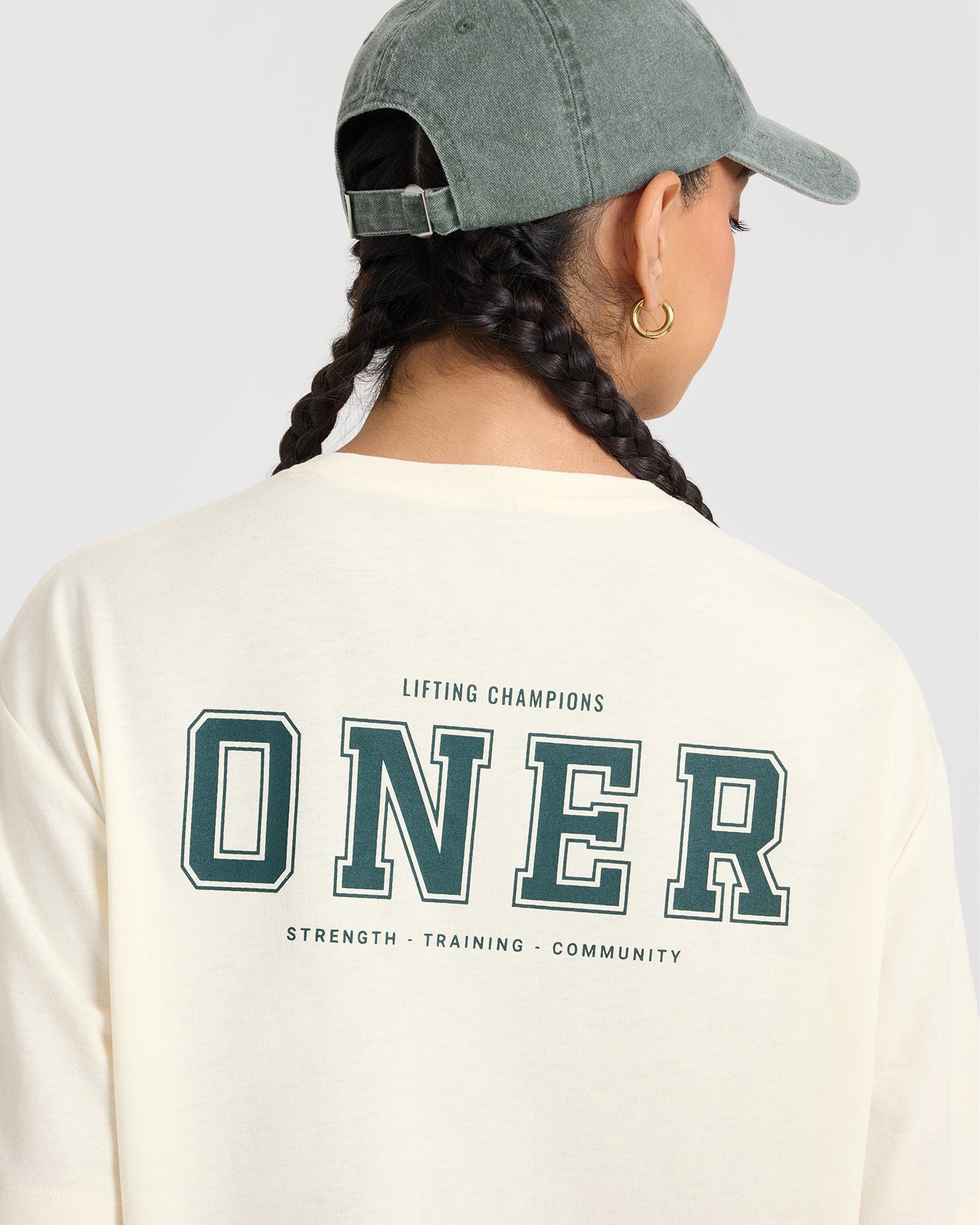 Classic Oversized Lightweight T-Shirt with Printed Logo | Off White - Image 4