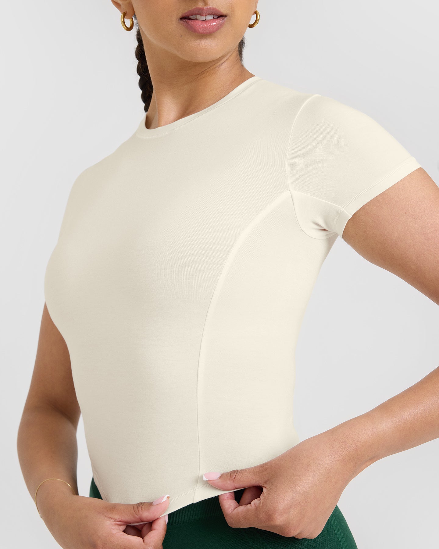 Mellow Soft Mid Short Sleeve T-Shirt | Off White - Image 5