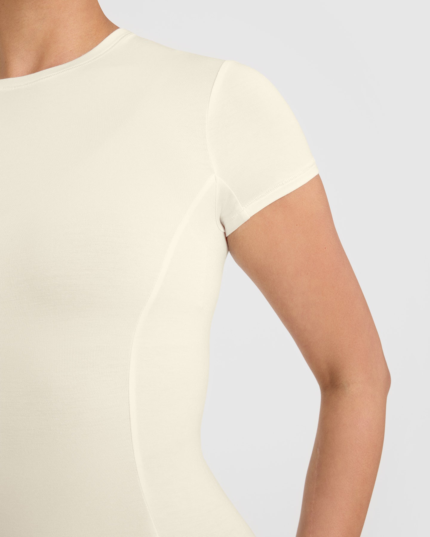 Mellow Soft Short Sleeve T-Shirt | Off White - Image 5