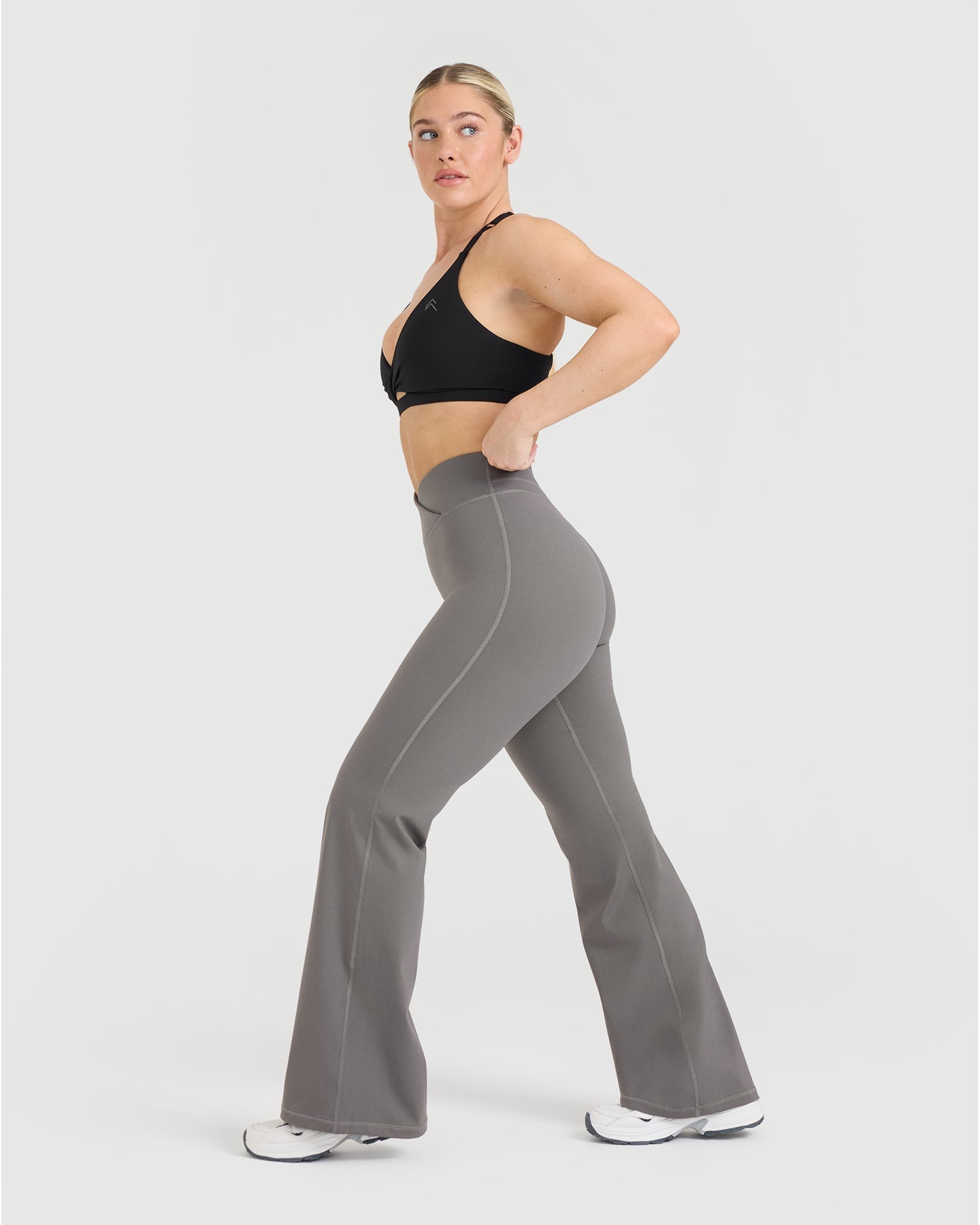 UnifiedMove Wrap Flared Bottoms | Ash Grey - Image 3