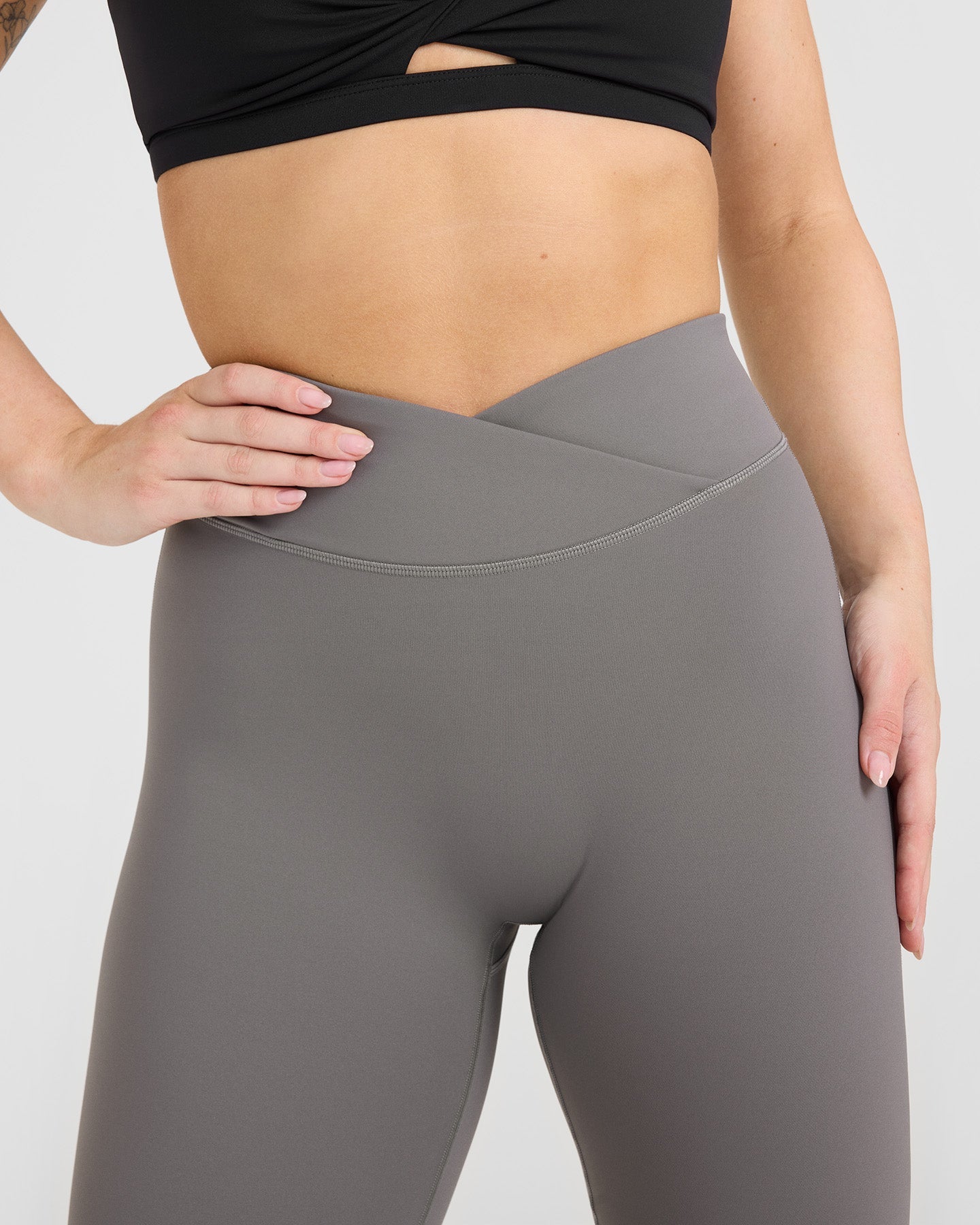 UnifiedMove Wrap Flared Bottoms | Ash Grey - Image 4