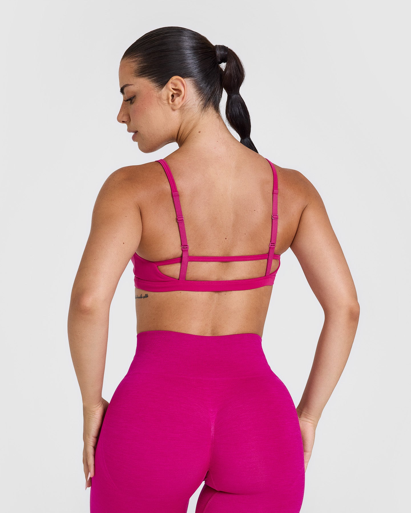Alternative view of Timeless Strappy Bralette | Fuchsia