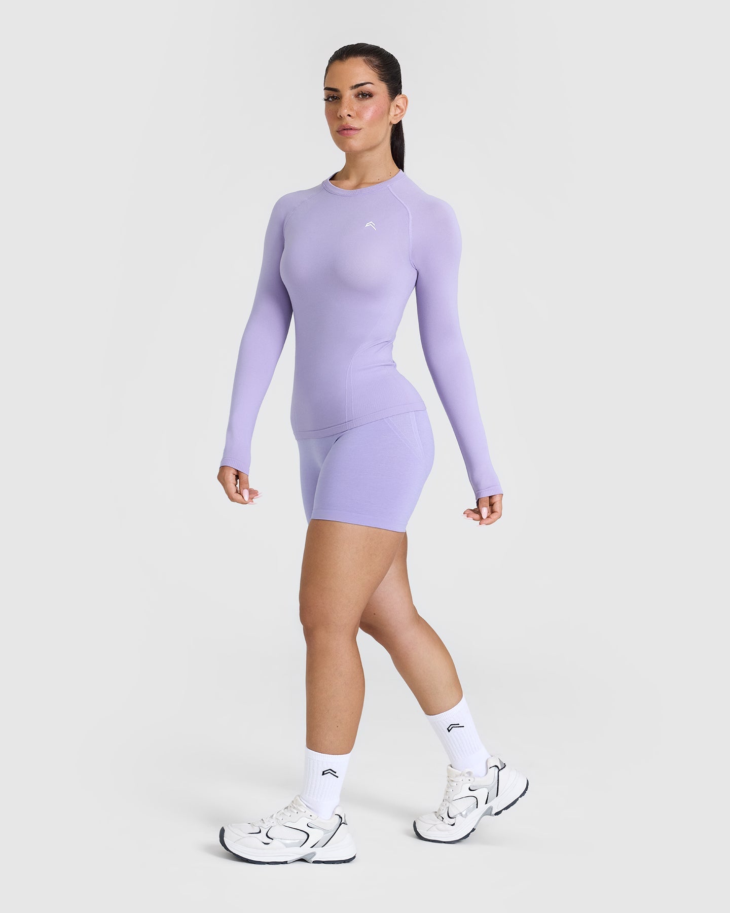 Go To Seamless Fitted Long Sleeve Top | Vintage Violet - Image 3
