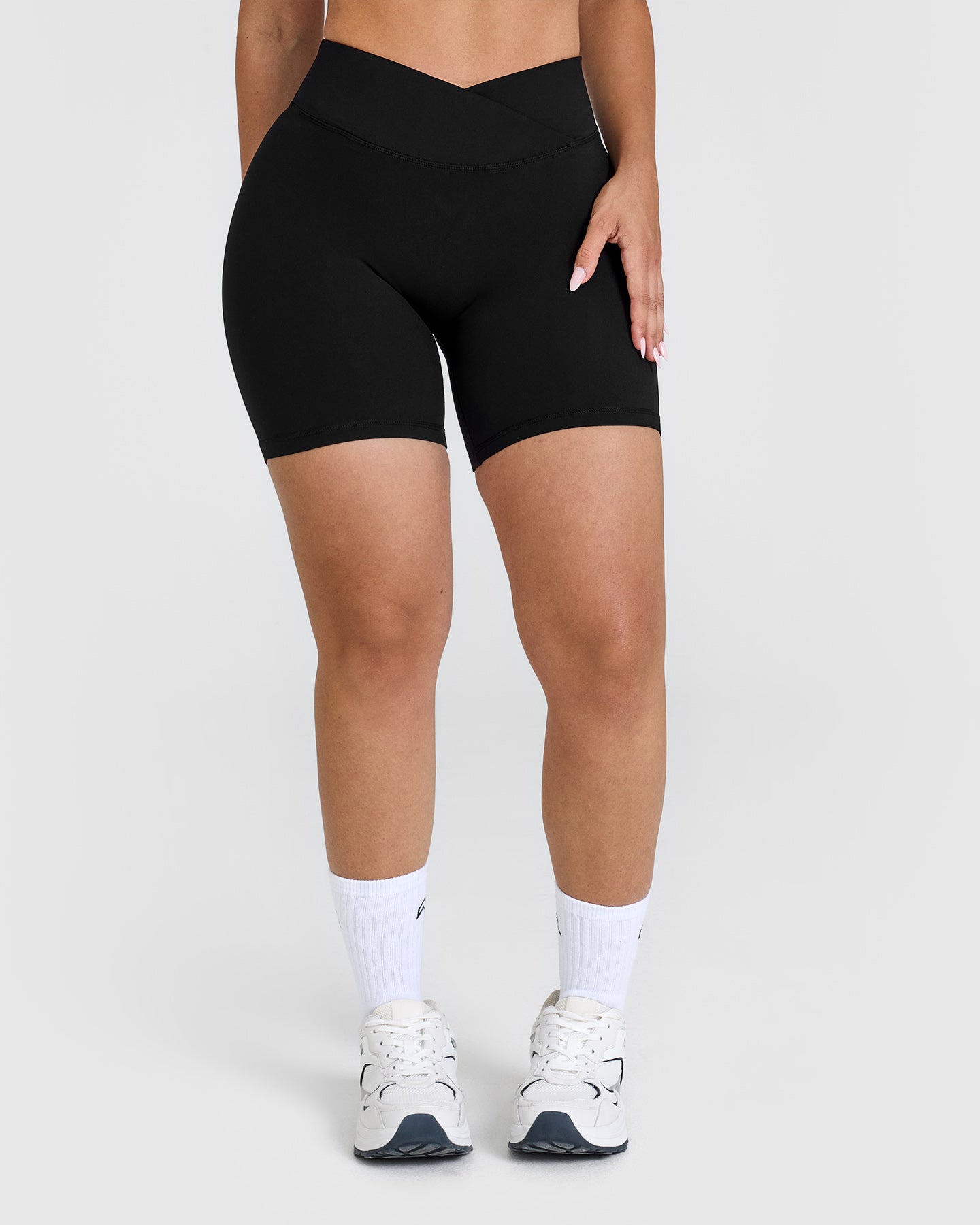 Alternative view of UnifiedMove Wrap Shorts White Logo 6" | Black