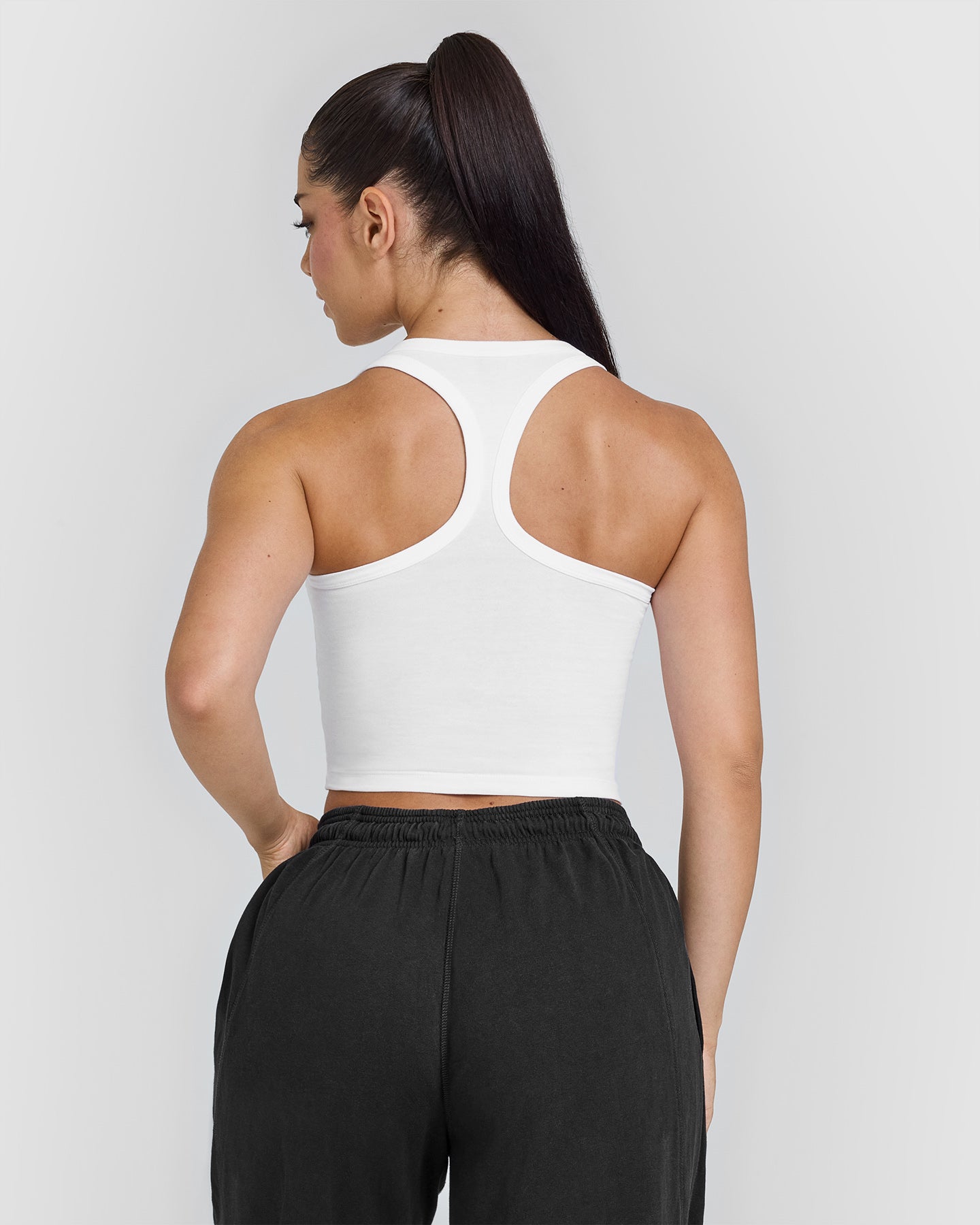 Alternative view of Cotton Icon Mid Vest | White