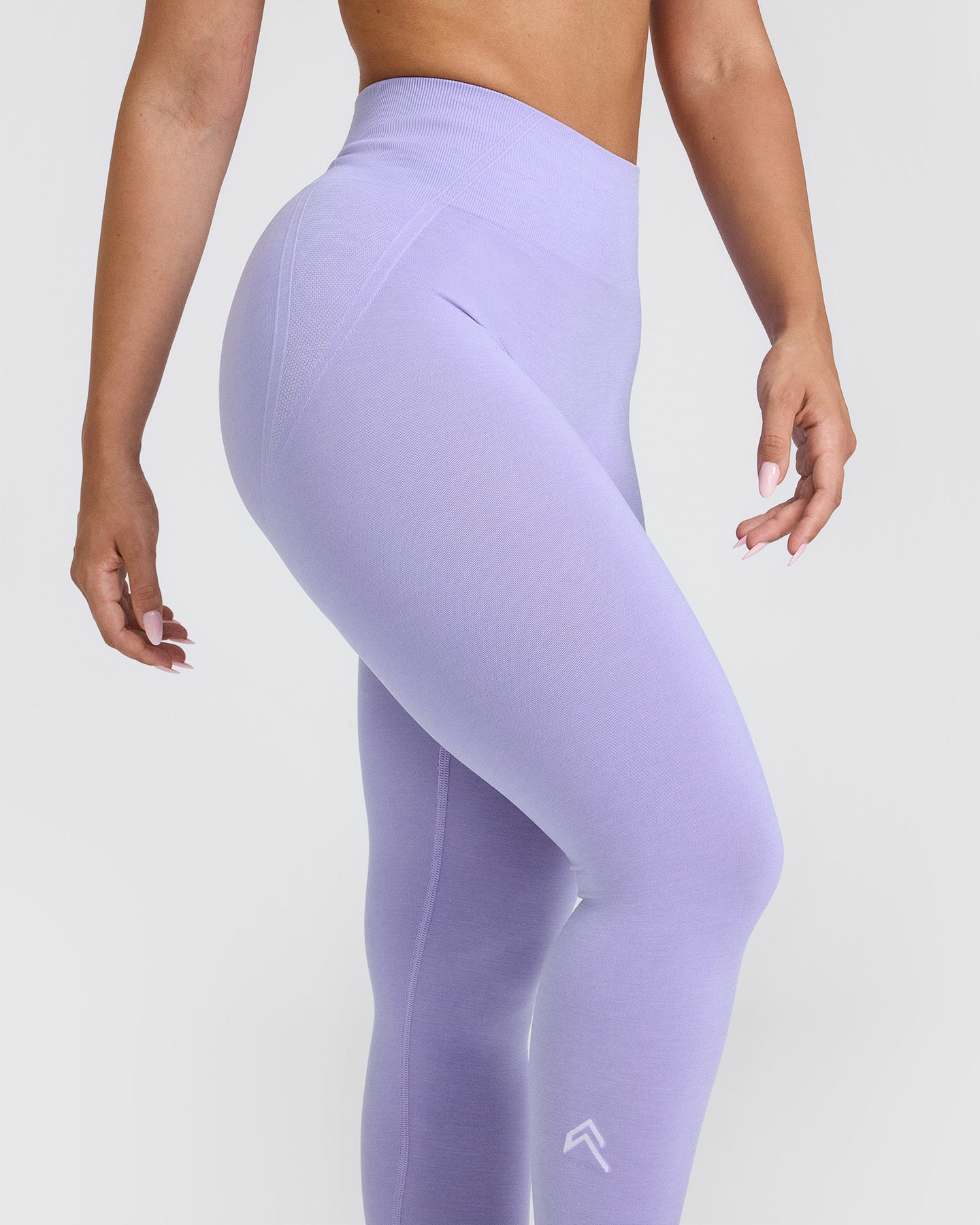 EffortlessLift Seamless Leggings with White Logo | Vintage Violet - Image 4