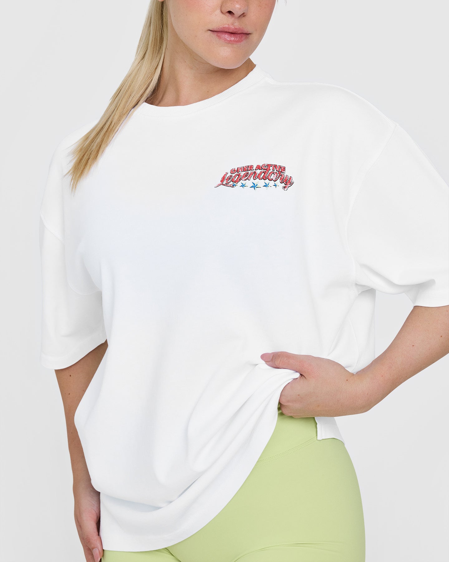OA Tour Graphic Washed T-Shirt | White - Image 4