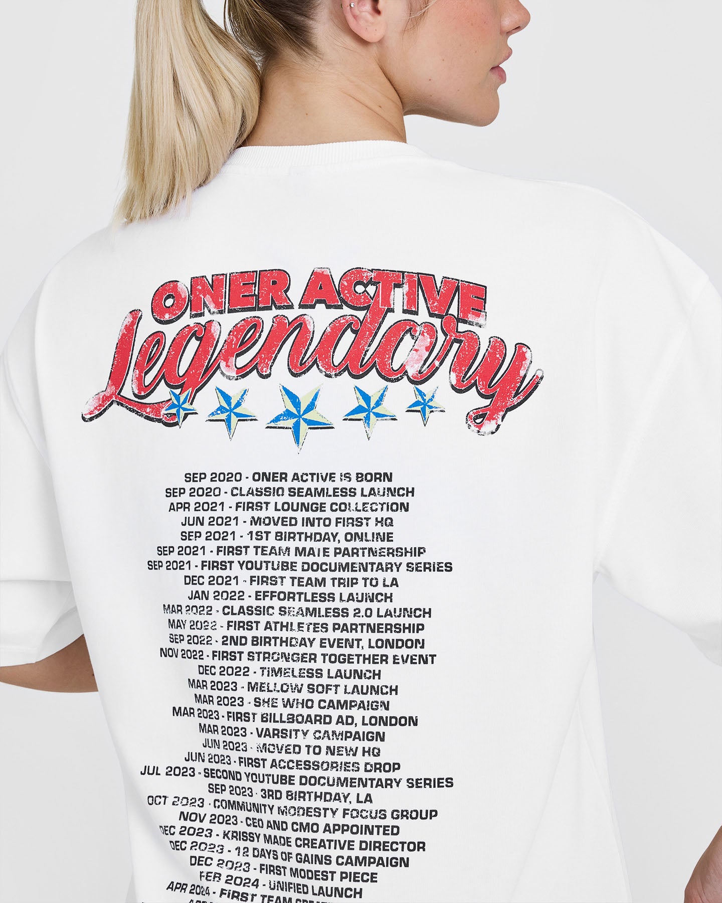 OA Tour Graphic Washed T-Shirt | White - Image 5