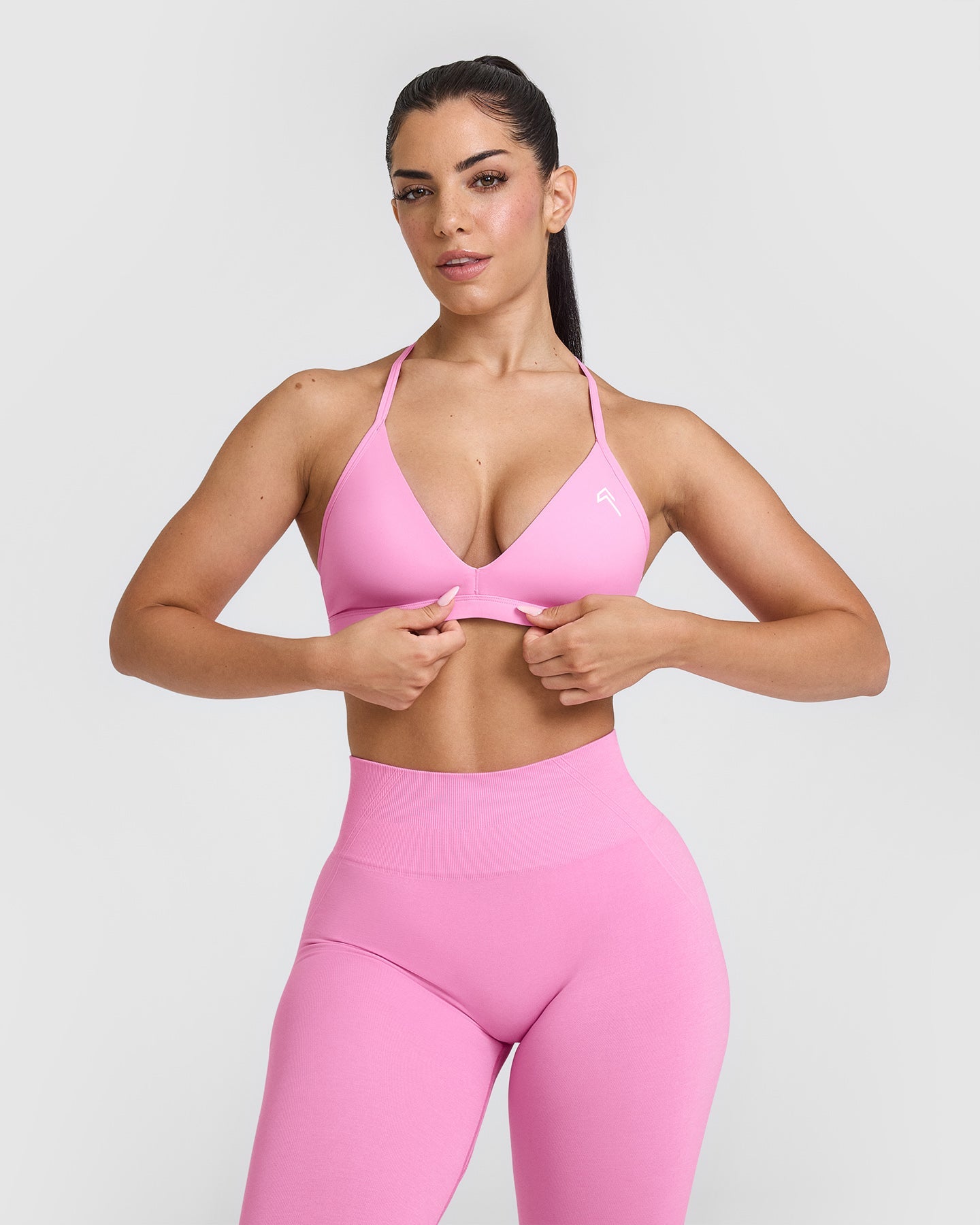 UnifiedMove Ultra Micro V Neck Bralette | Power Pink