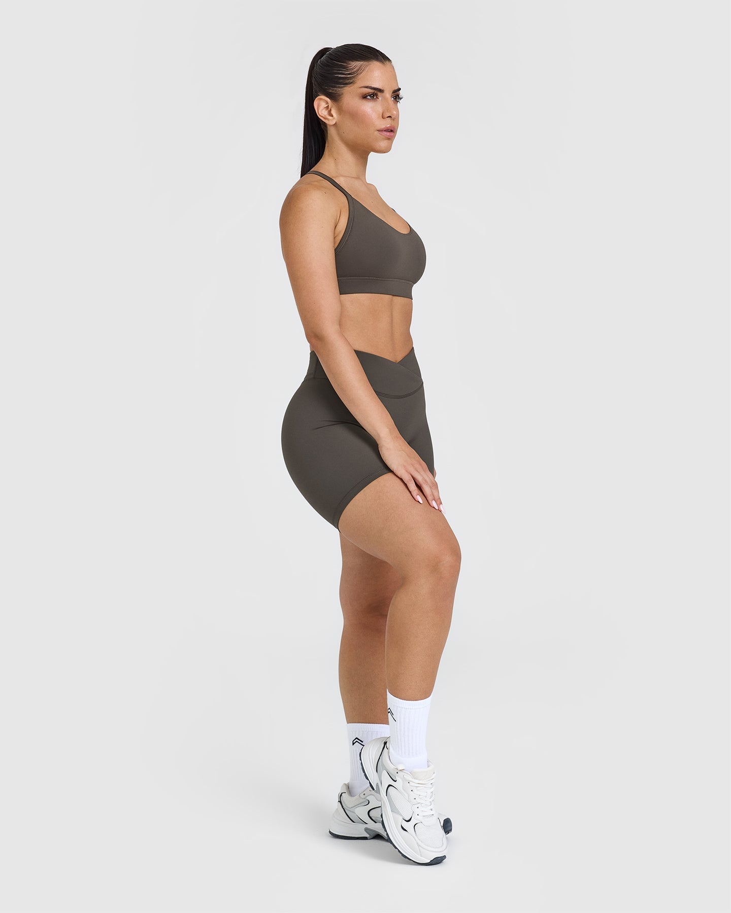 UnifiedMove Wrap Shorts 6" | Deep Taupe - Image 3