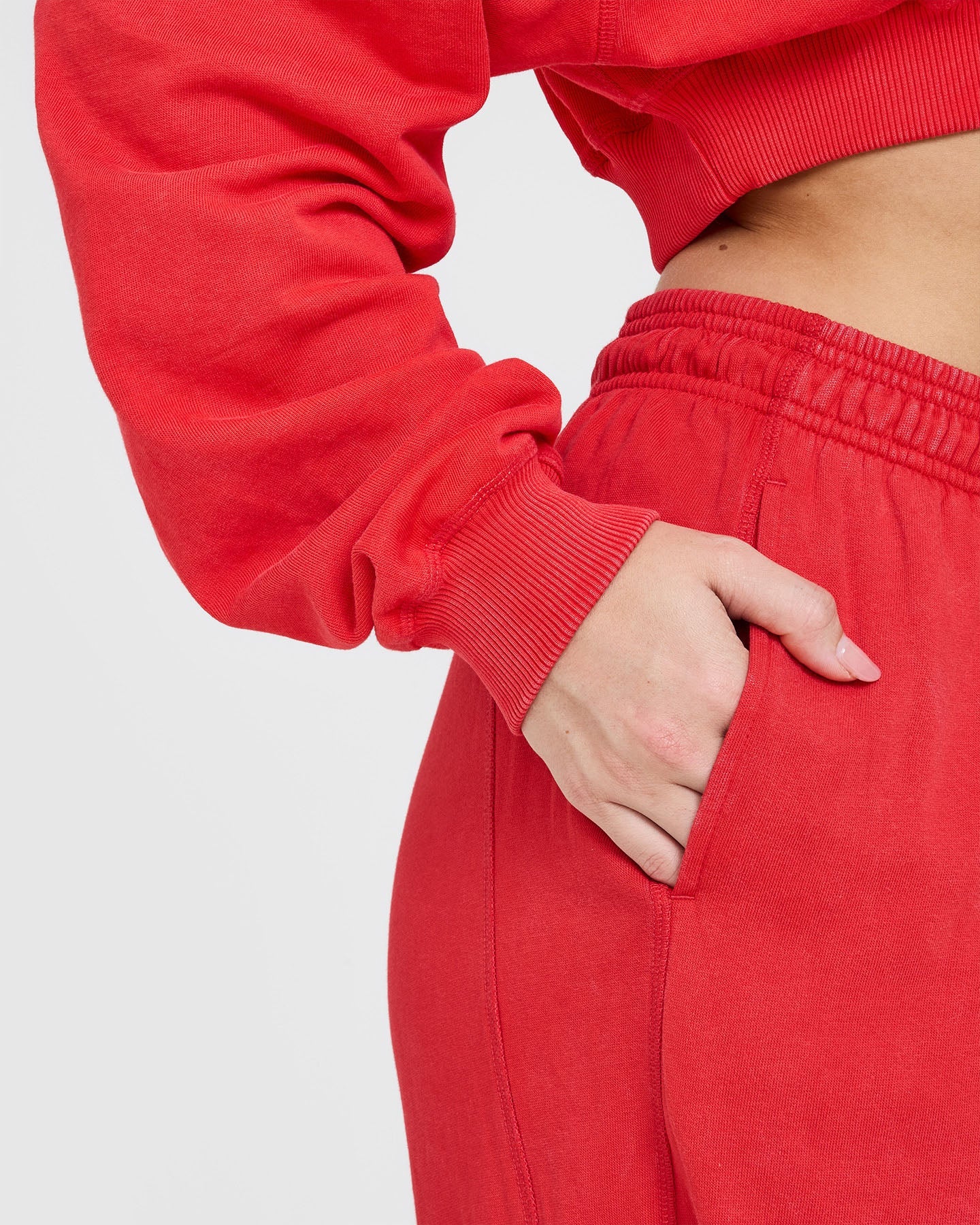 Raw Lounge Wide Leg Joggers with Graphic | Muscle Mommy Red - Image 5
