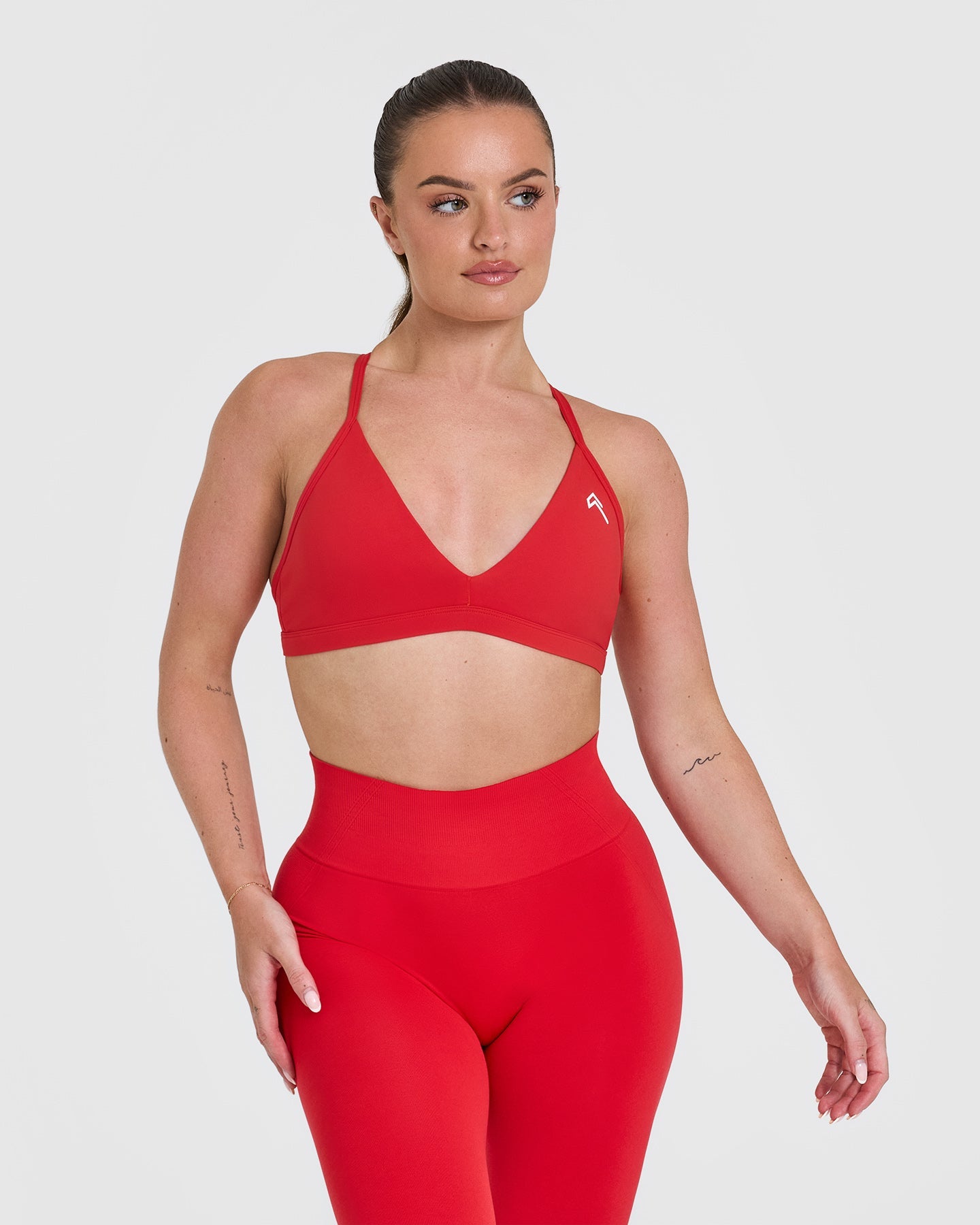 UnifiedMove Ultra Micro V Neck Bralette | Muscle Mommy Red