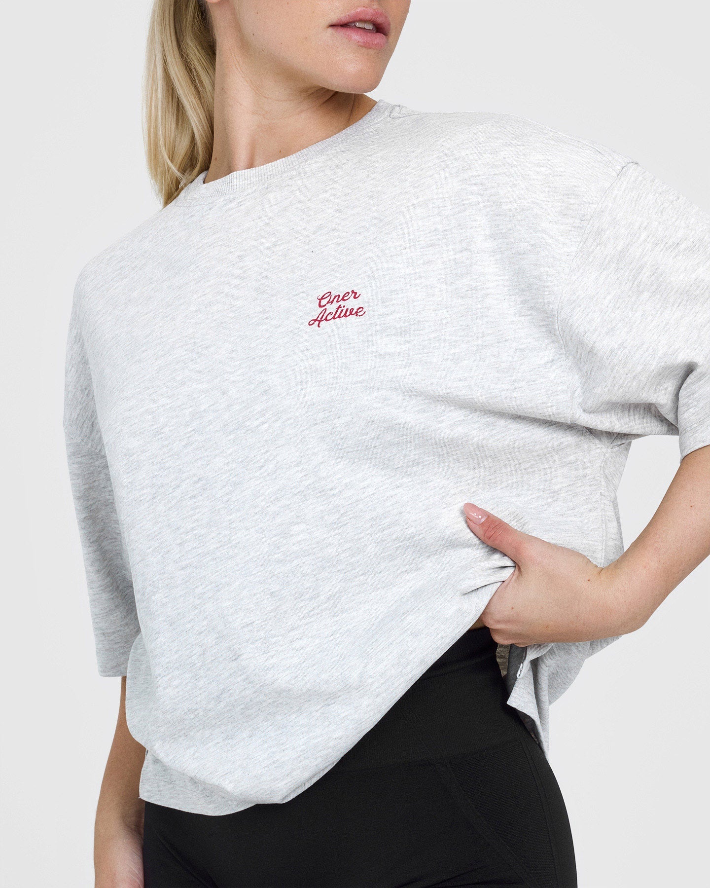 OA Graphic Washed T-Shirt | Light Grey Marl - Image 4
