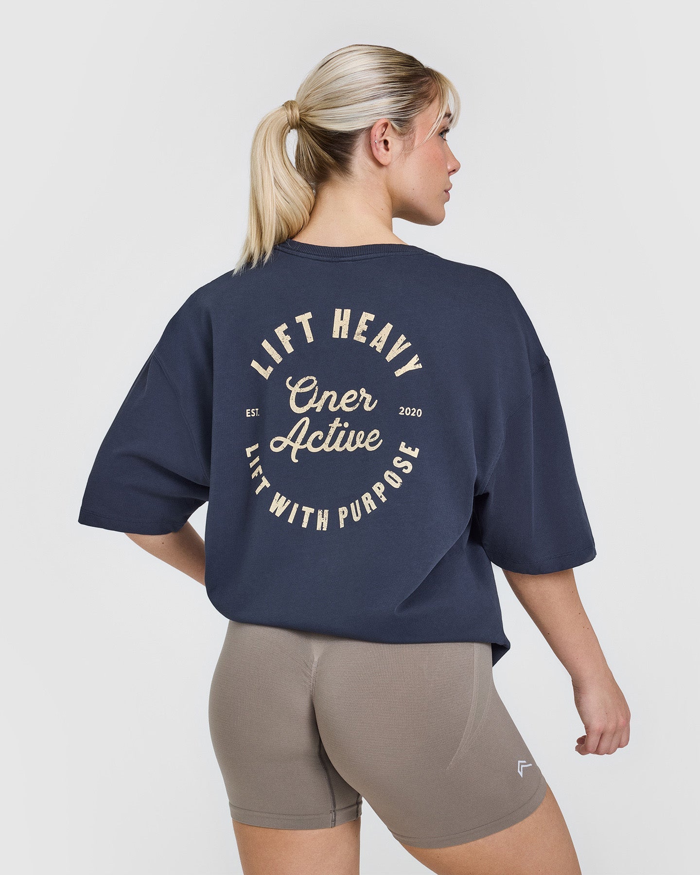 Alternative view of OA Graphic Washed T-Shirt | True Blue