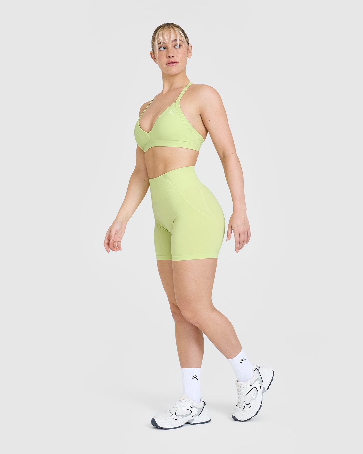 UnifiedMove Ultra Micro V Neck Bralette | Pump Green - Image 3