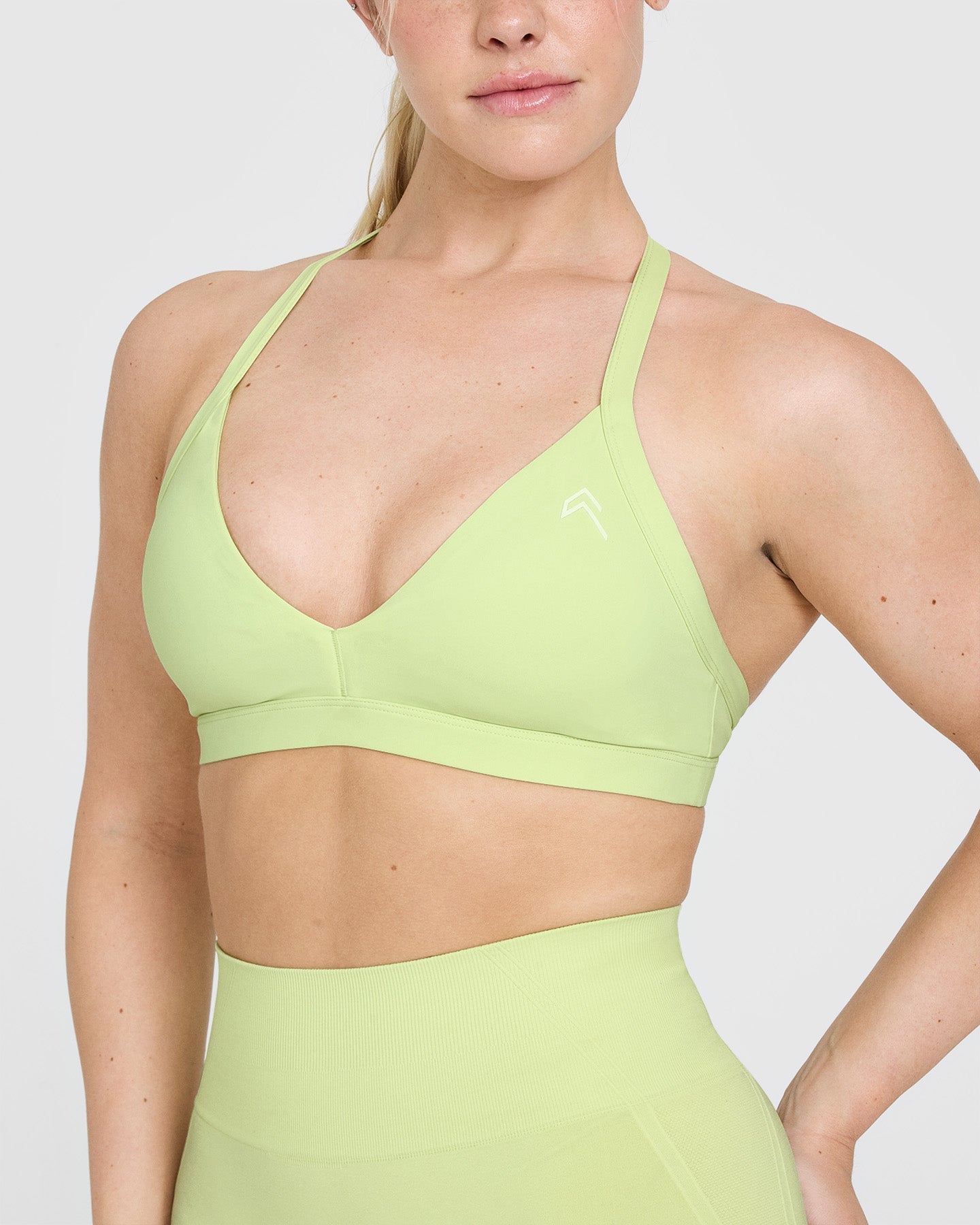 UnifiedMove Ultra Micro V Neck Bralette | Pump Green - Image 4