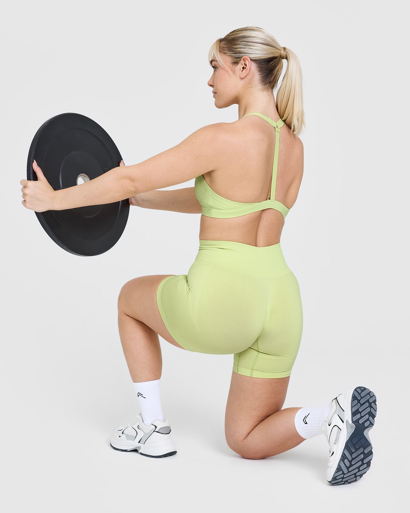 UnifiedMove Ultra Micro V Neck Bralette | Pump Green - Image 6