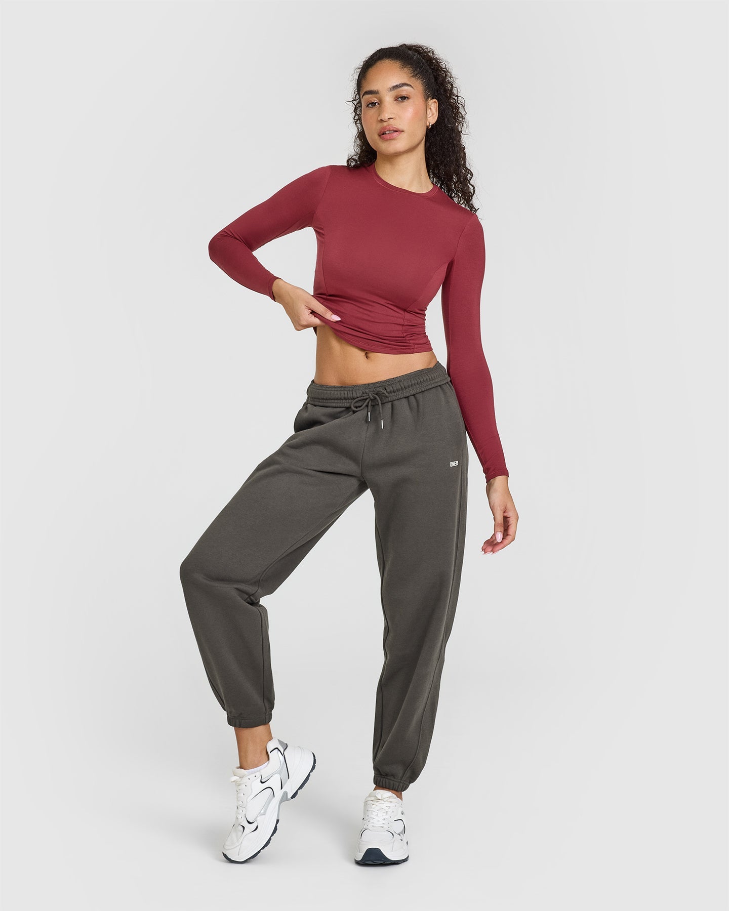 Mellow Soft Long Sleeve Top | Burnt Cherry - Image 3