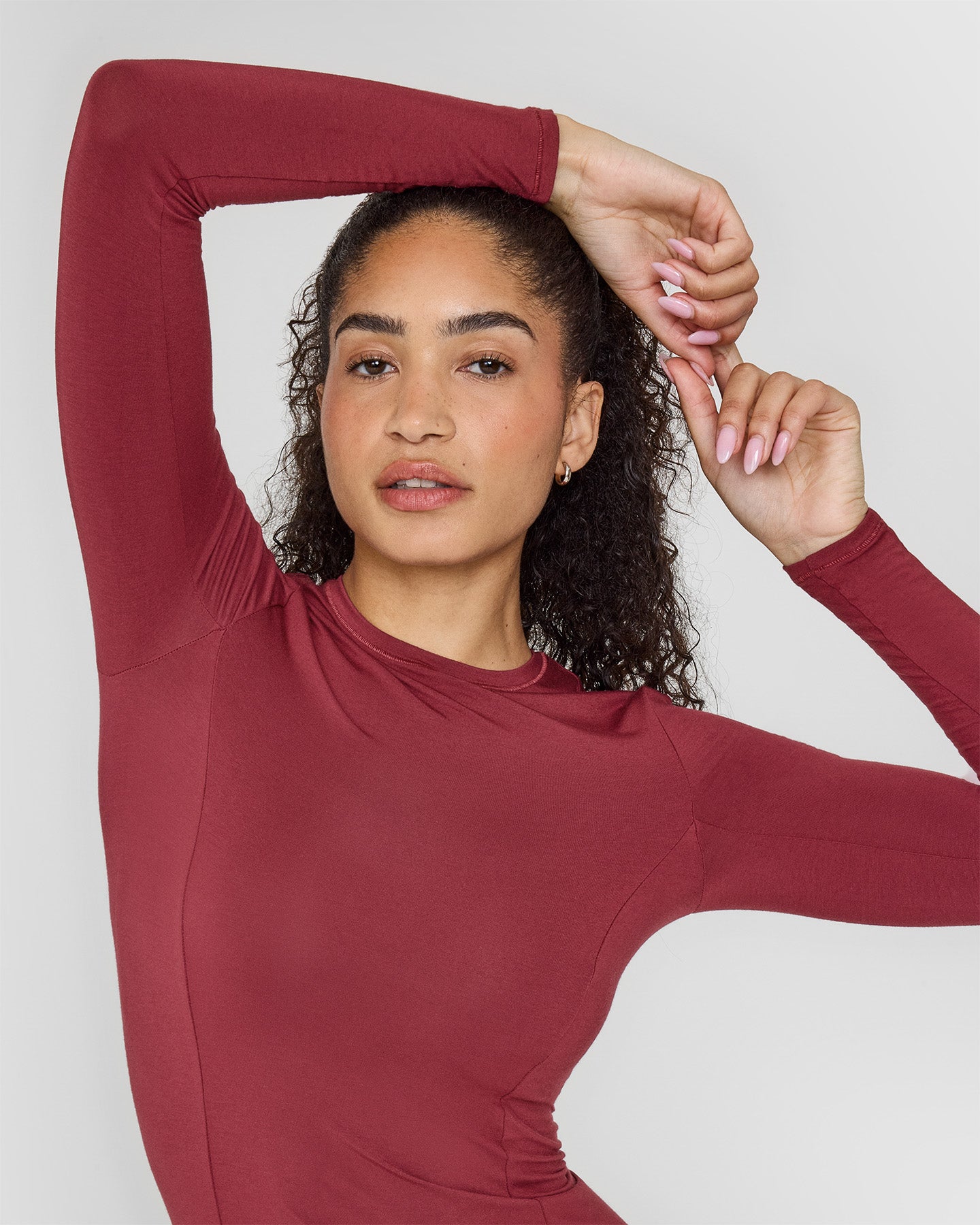 Mellow Soft Long Sleeve Top | Burnt Cherry - Image 4