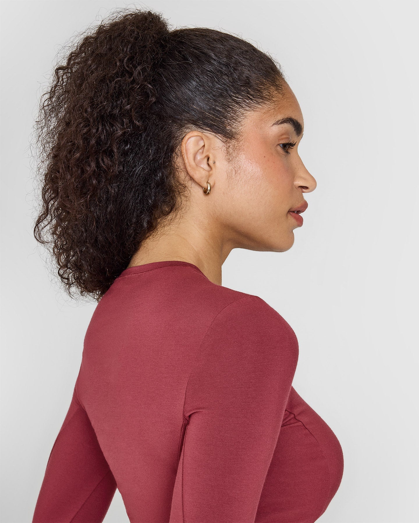 Mellow Soft Long Sleeve Top | Burnt Cherry - Image 5