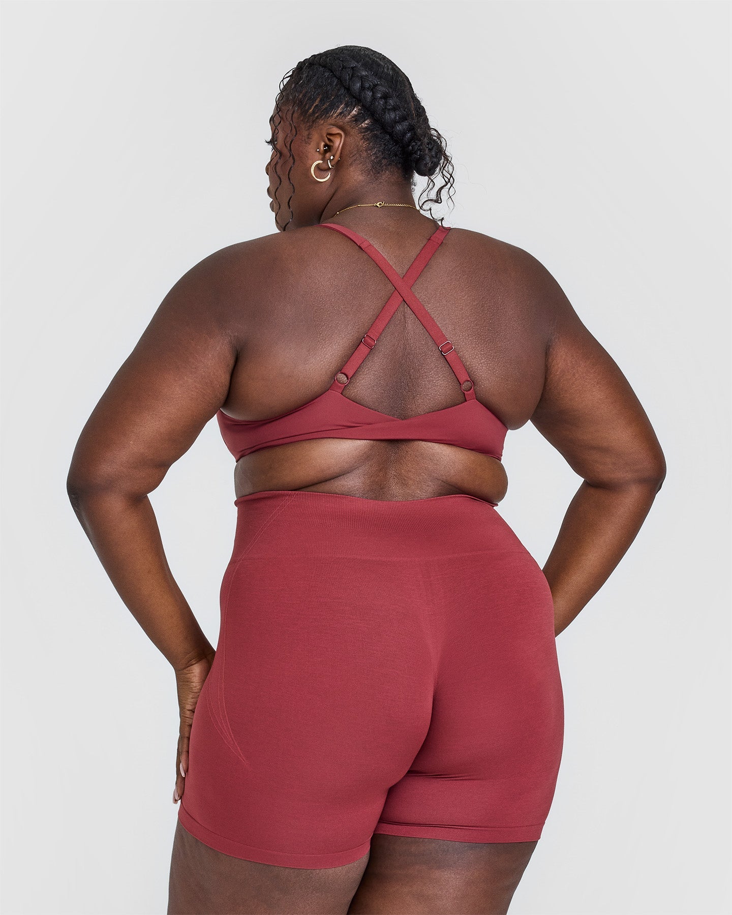 Alternative view of UnifiedMove Micro Bralette | Burnt Cherry