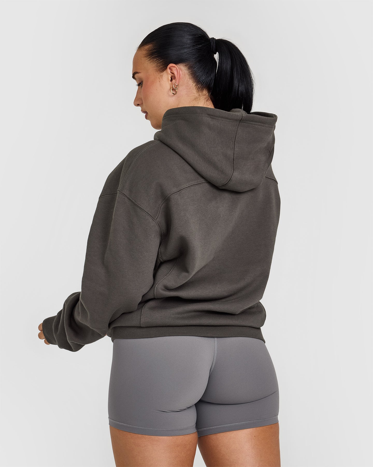 Alternative view of Foundations Hoodie | Deep Taupe