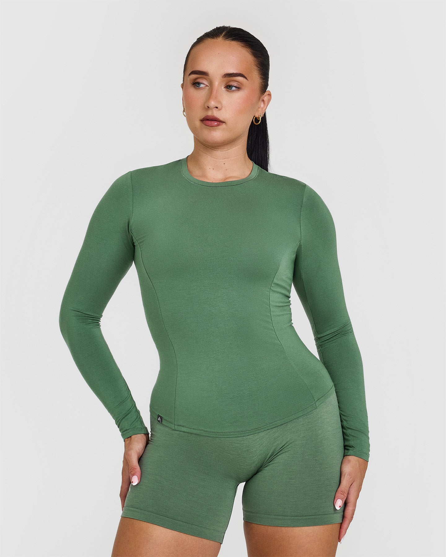 Mellow Soft Long Sleeve Top | Forest Green