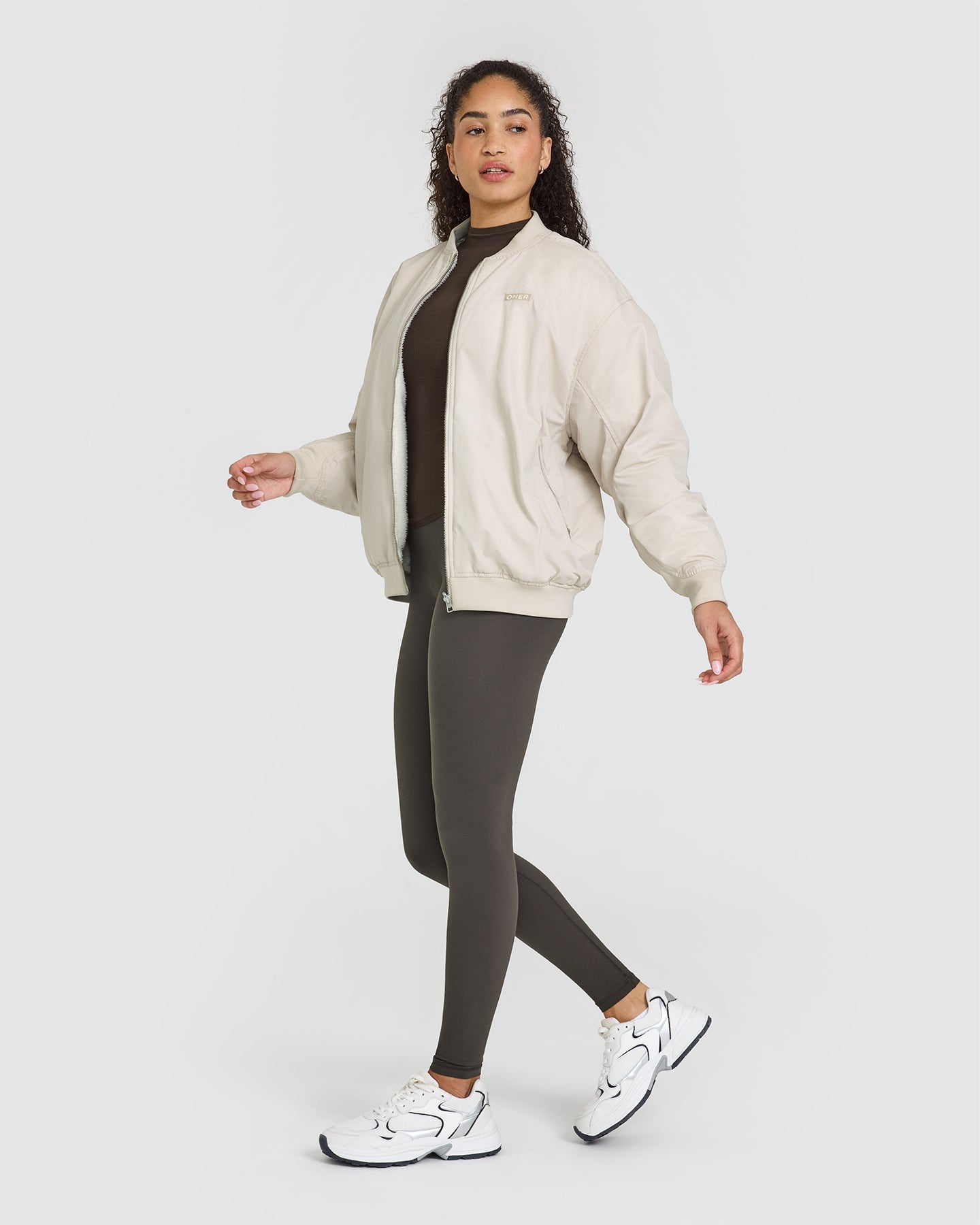 Reversible Bomber Jacket | Sand - Image 3