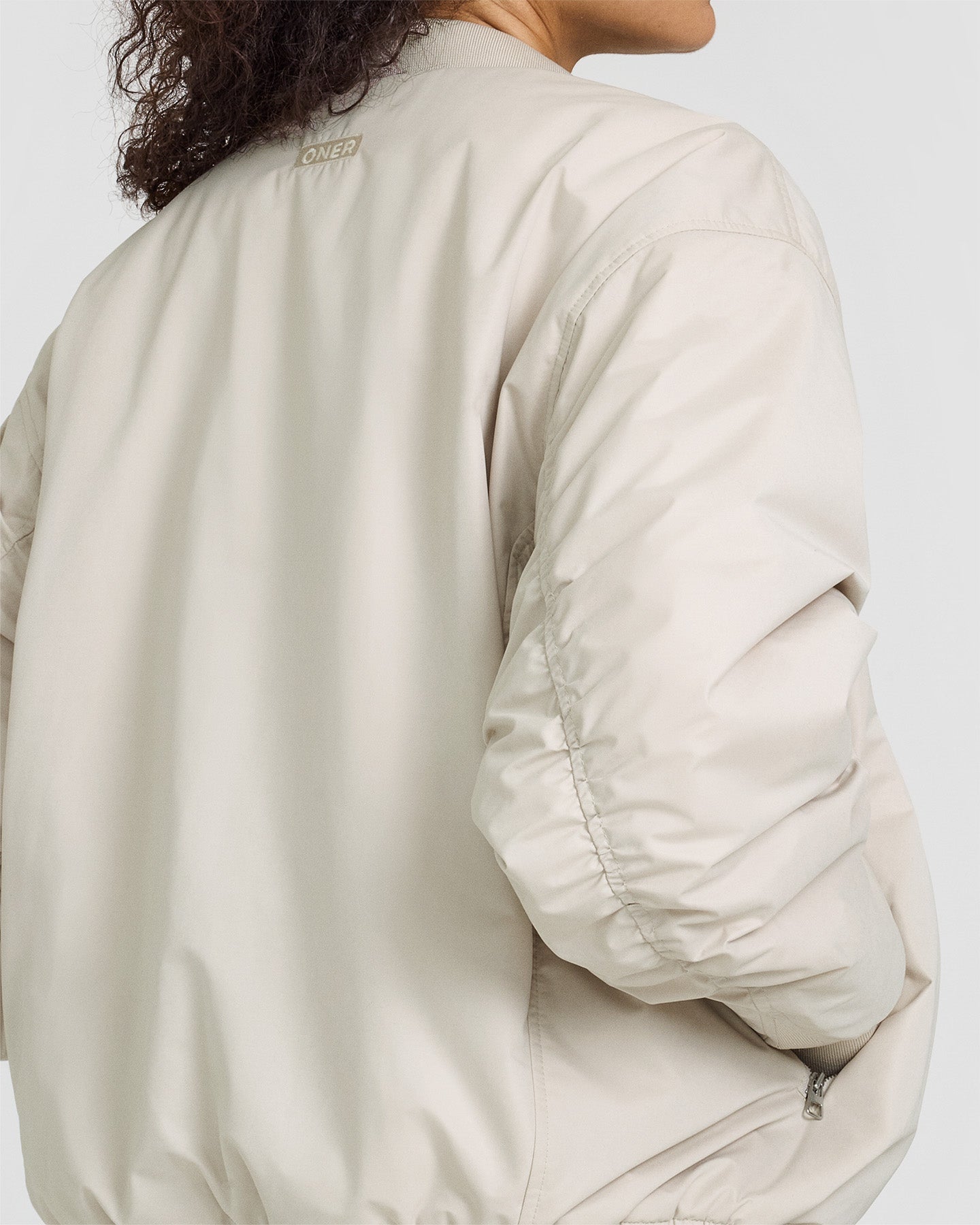 Reversible Bomber Jacket | Sand - Image 6