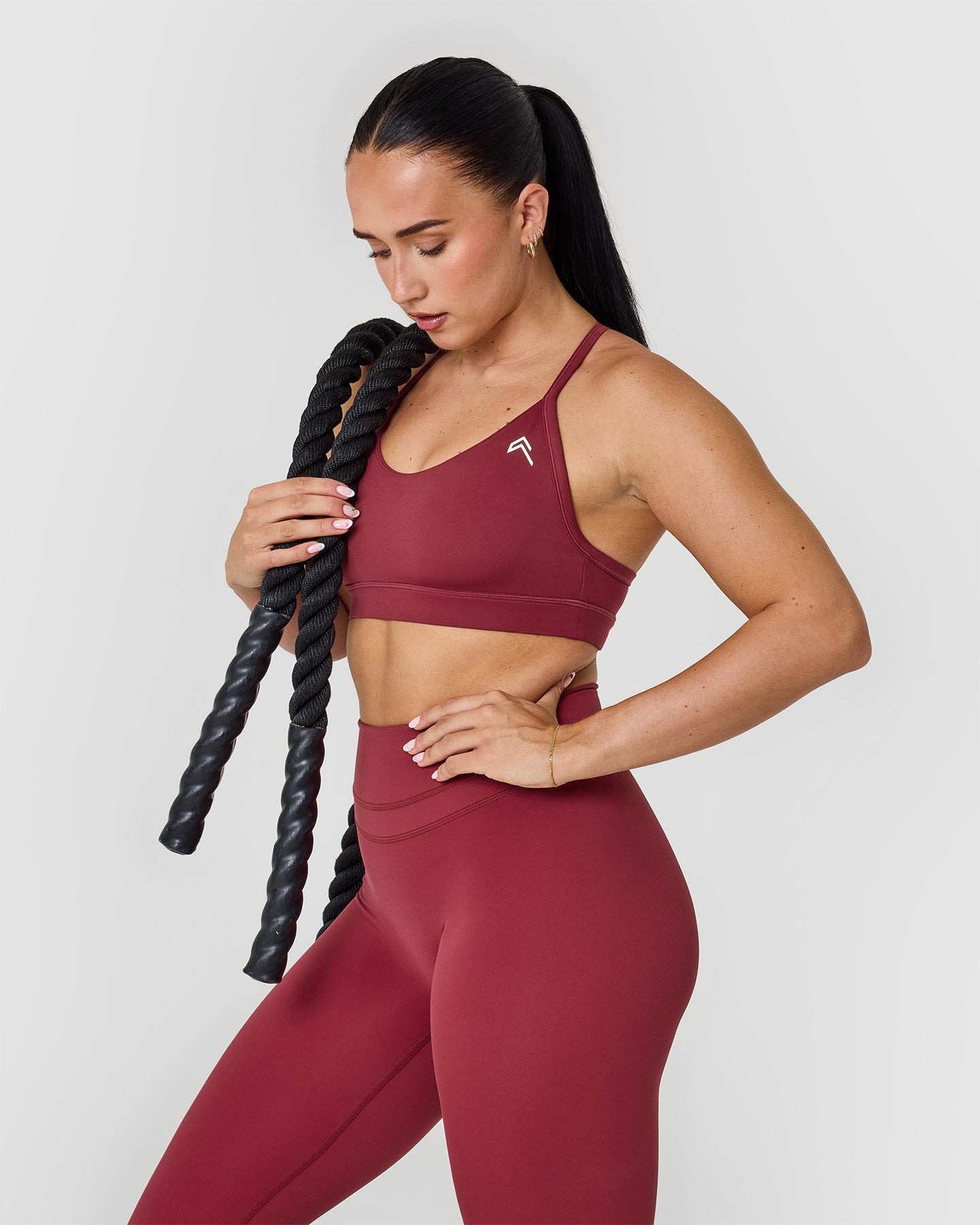 UnifiedMove High Waisted Leggings | Burnt Cherry - Image 6
