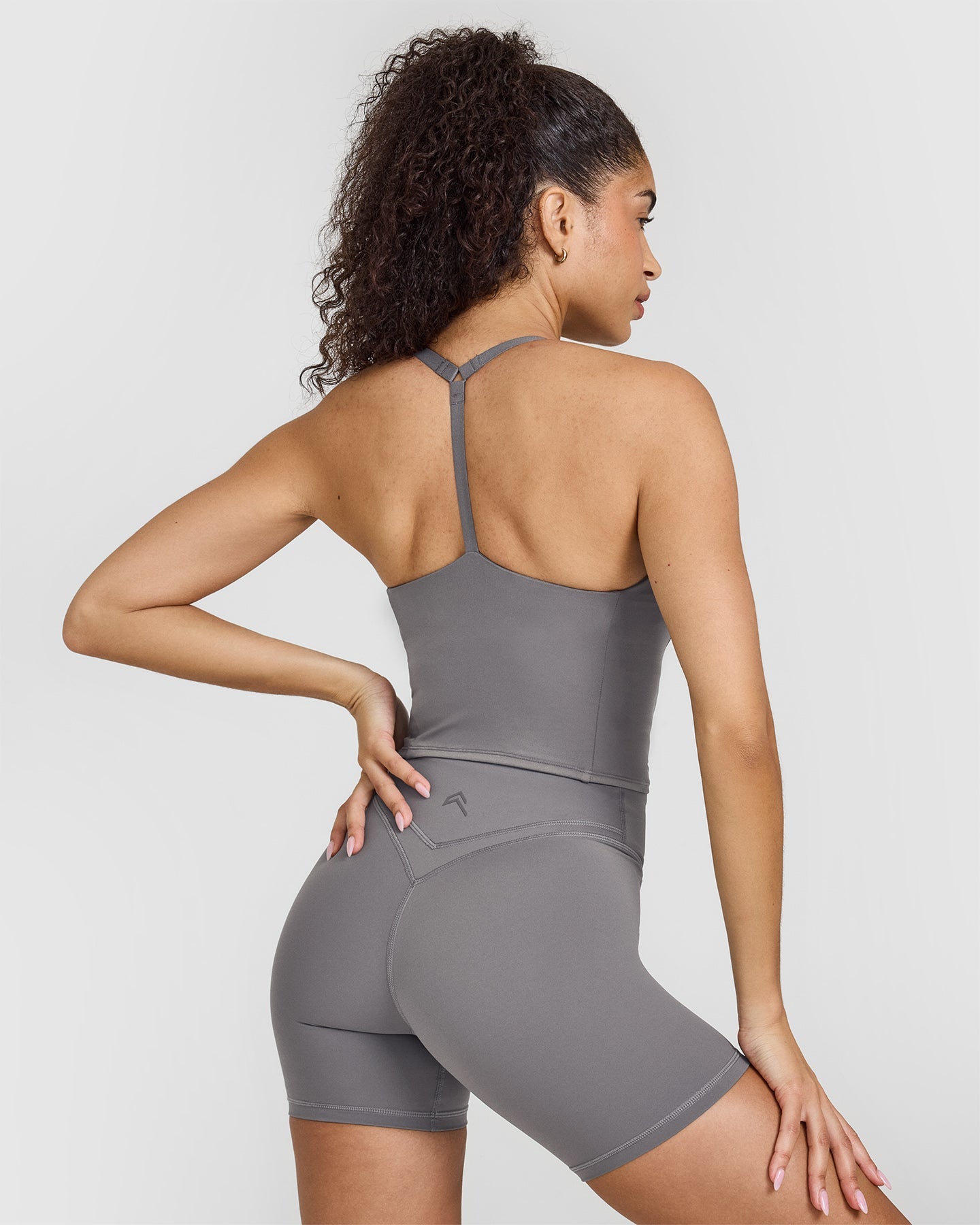 Timeless Square Neck Mid Vest | Ash Grey - Image 2