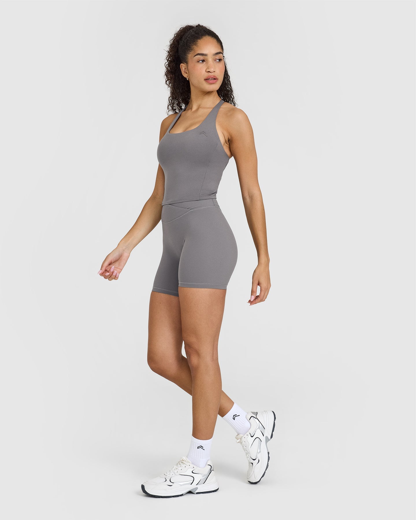 Timeless Square Neck Mid Vest | Ash Grey - Image 3