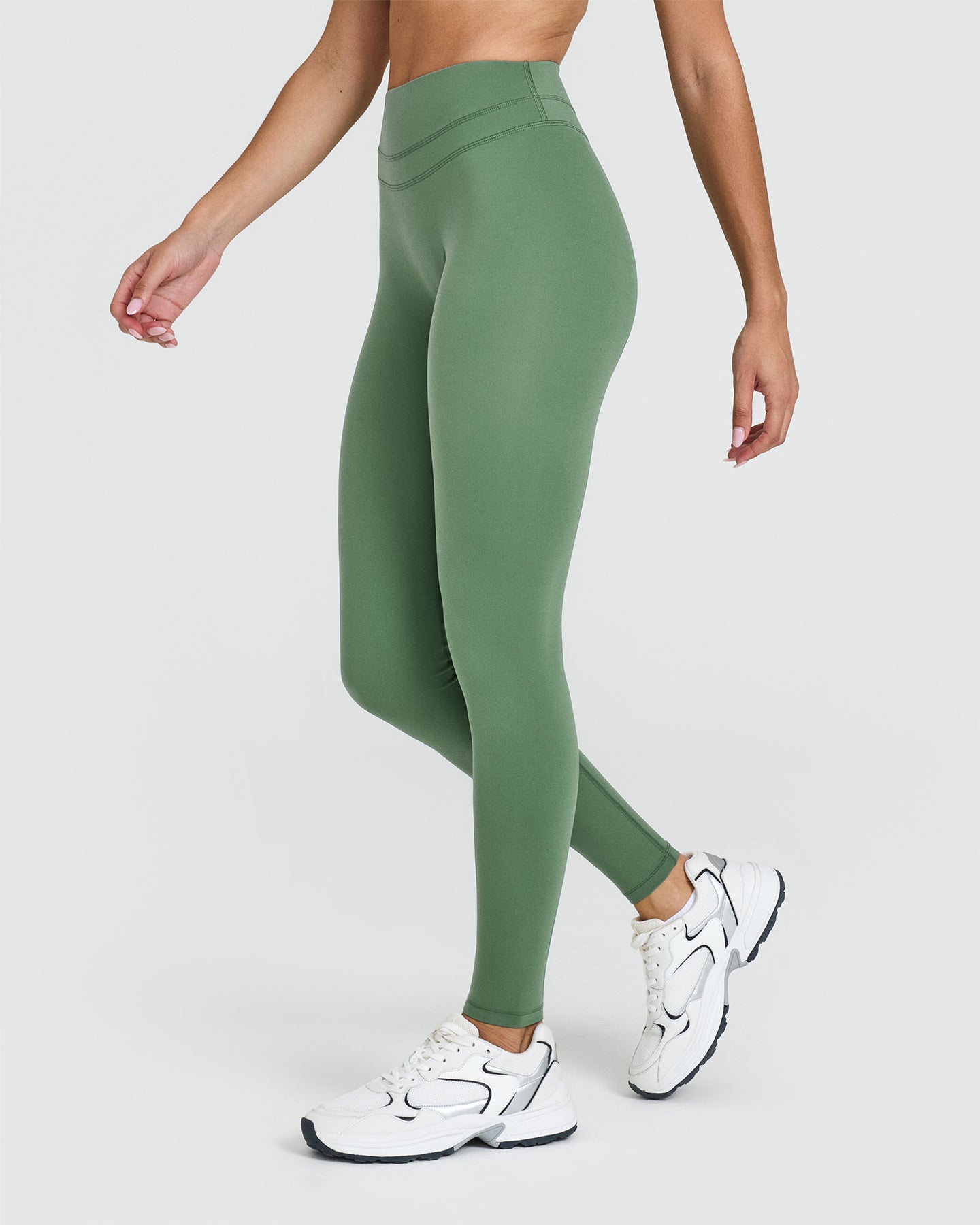 UnifiedMove High Waisted Leggings | Forest Green - Image 3