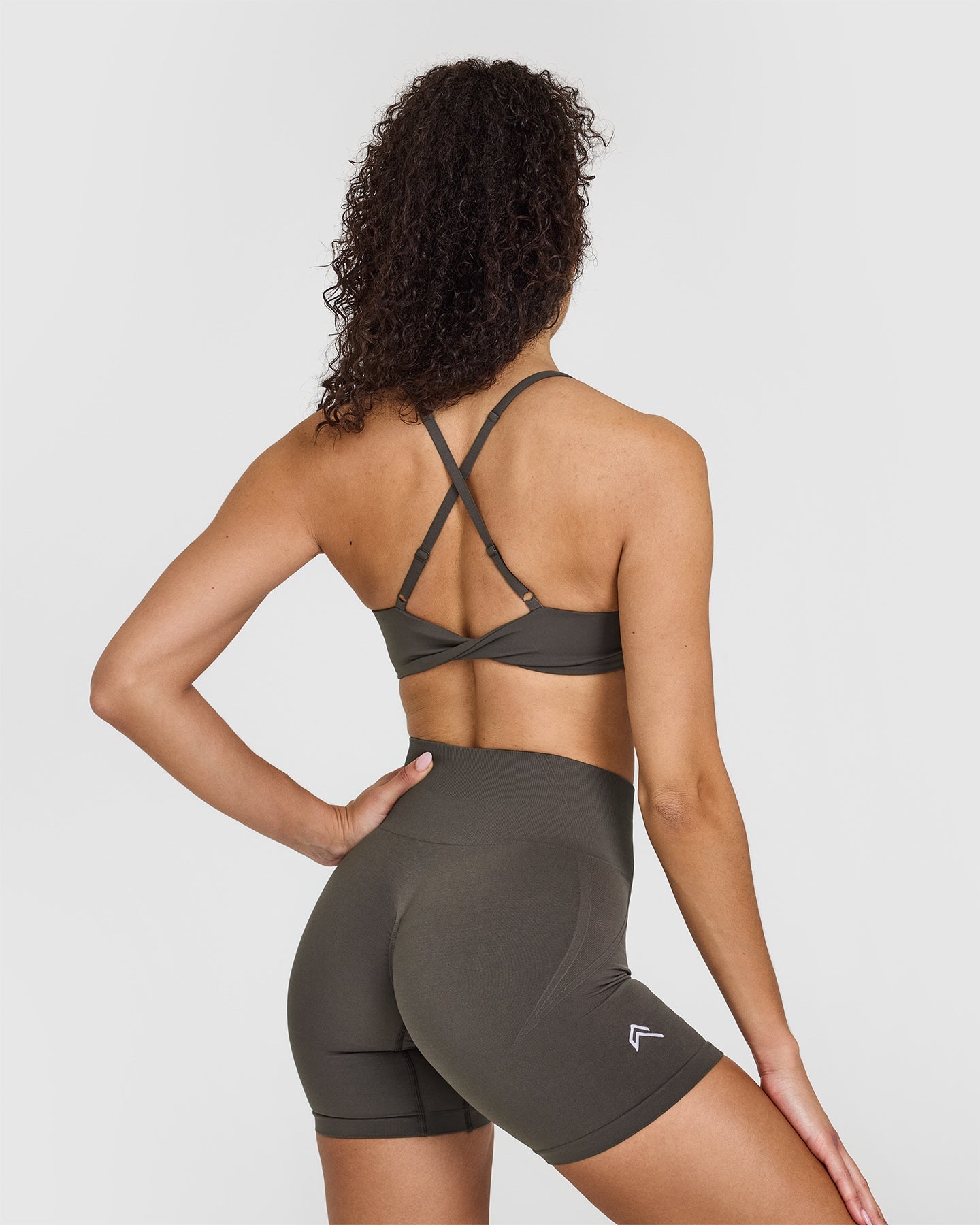 Alternative view of UnifiedMove Micro Bralette | Deep Taupe
