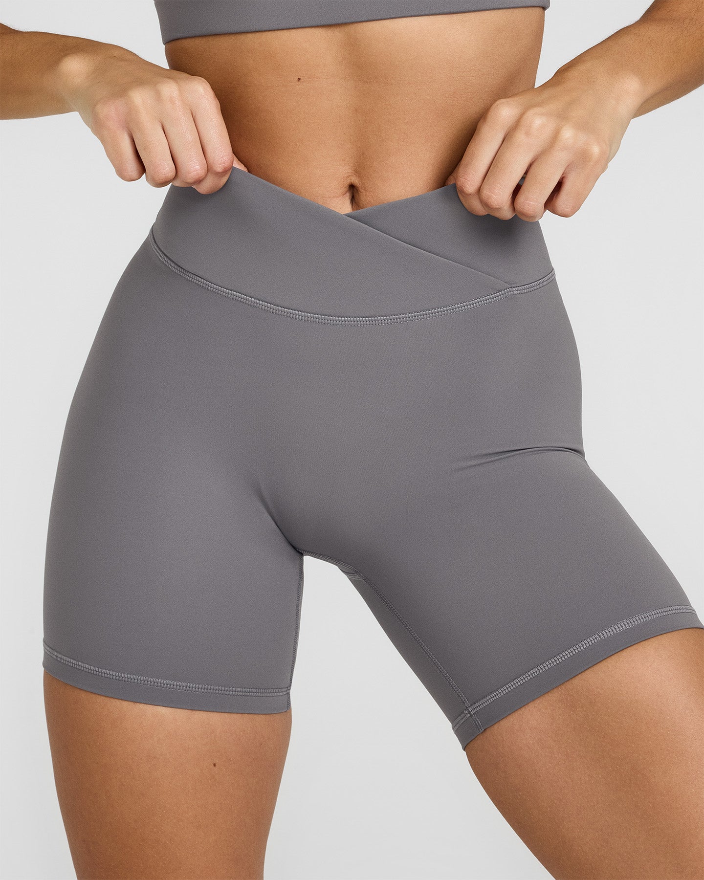 UnifiedMove Wrap Shorts 6" | Ash Grey - Image 4
