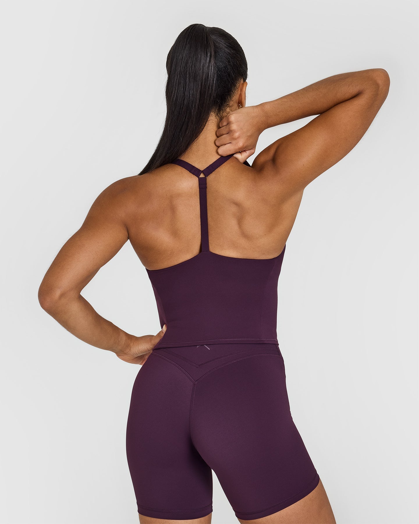 Timeless Square Neck Mid Vest | Blackberry Purple - Image 2