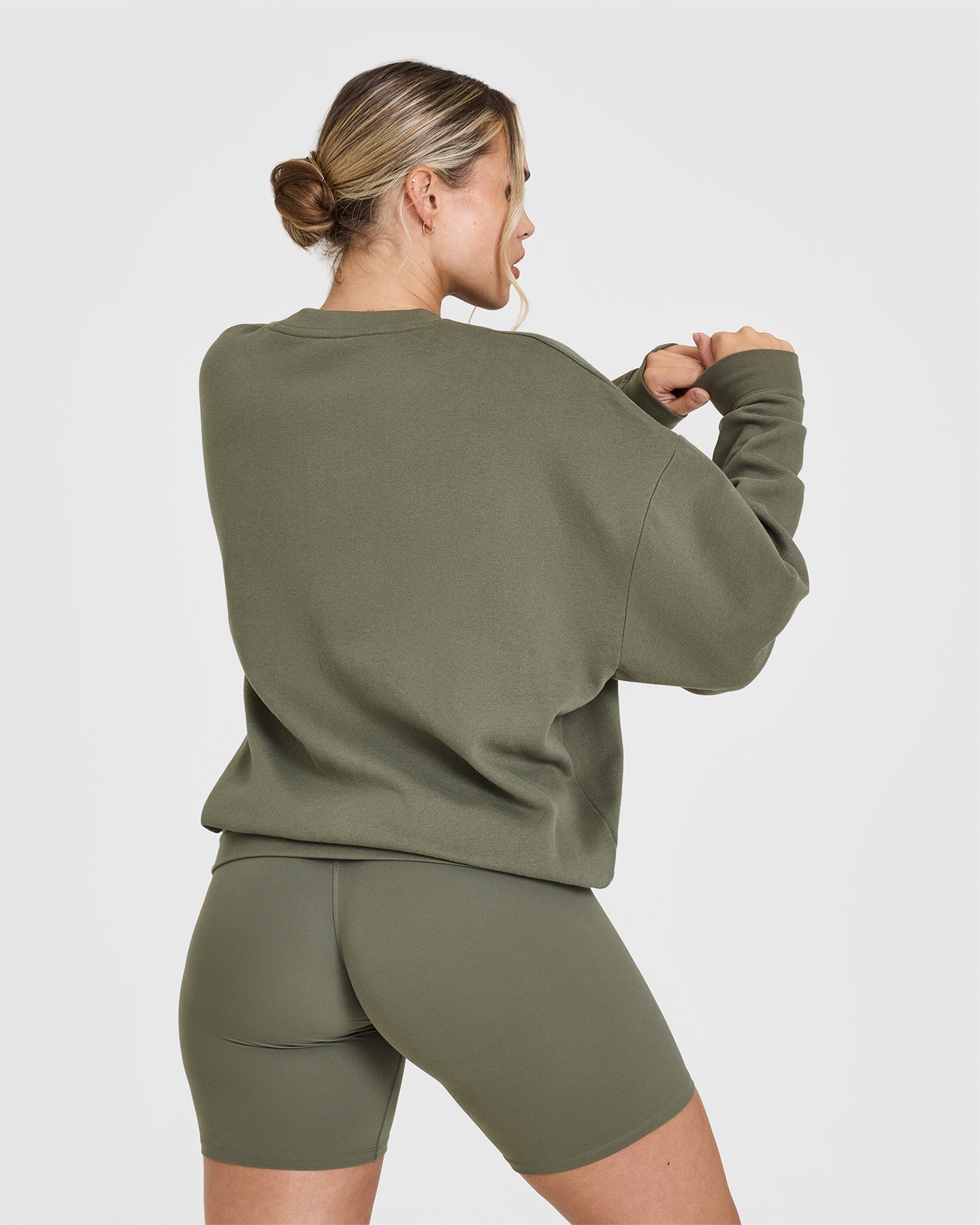 Alternative view of Mid Weight Sweatshirt | Alpine Green